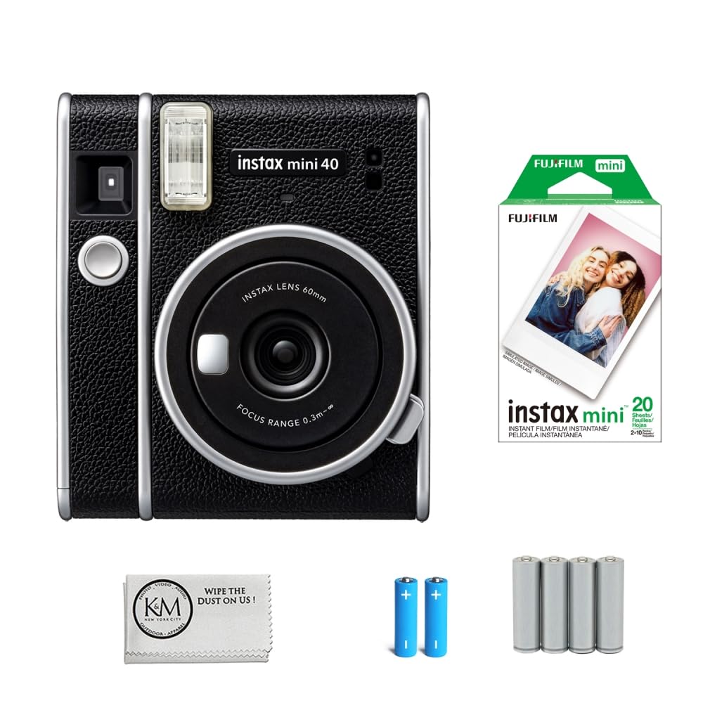 Foto 2 pulgar | Cámara De Película Instantánea Fujifilm Instax Mini 40 Con 20 Películas - Venta Internacional.