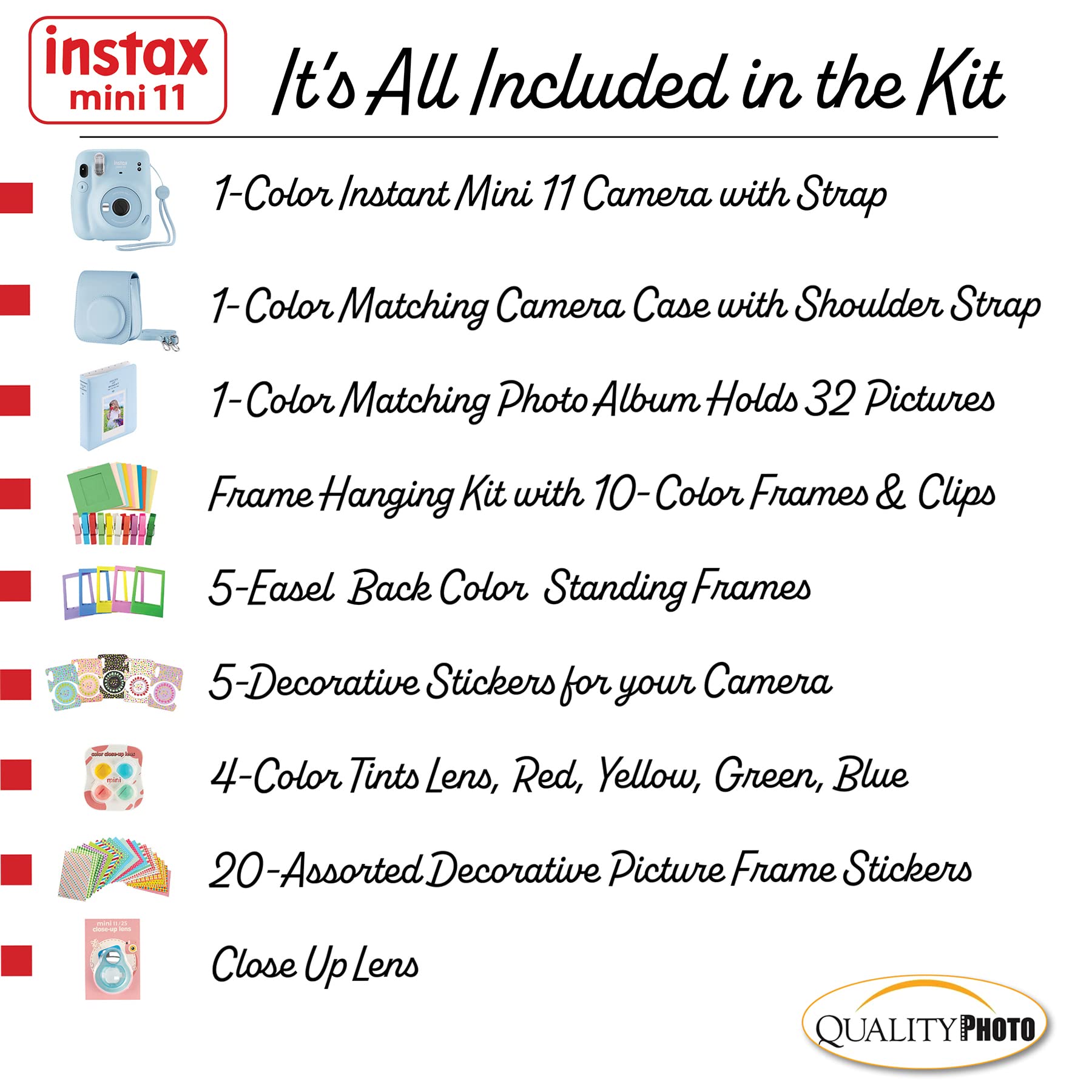 Foto 4 pulgar | Cámara Instantánea Fujifilm Instax Mini 11 Con Funda, Álbum Y Más - Venta Internacional.