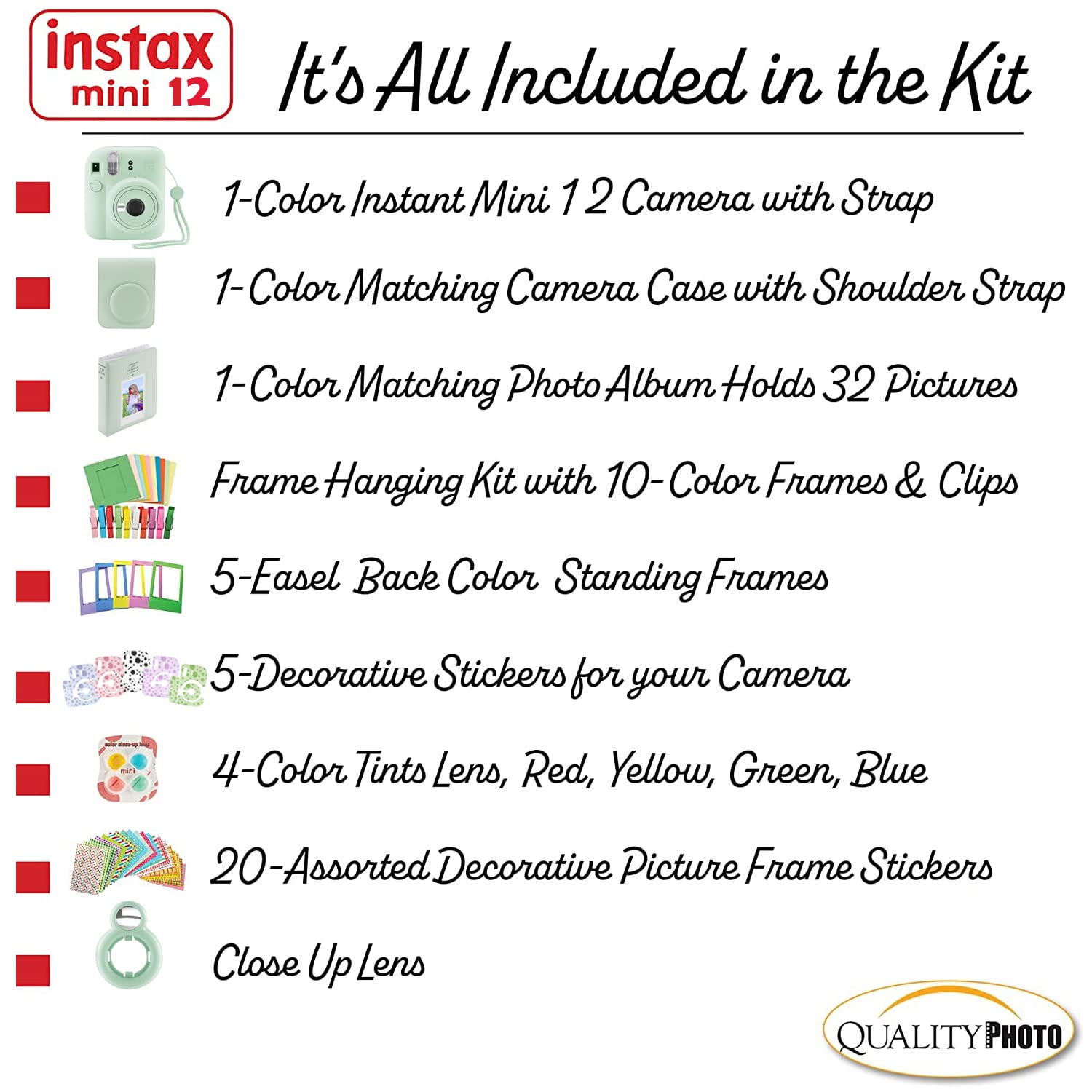 Foto 4 pulgar | Cámara Instantánea Fujifilm Instax Mini 12 Con Kit De Accesorios - Venta Internacional.