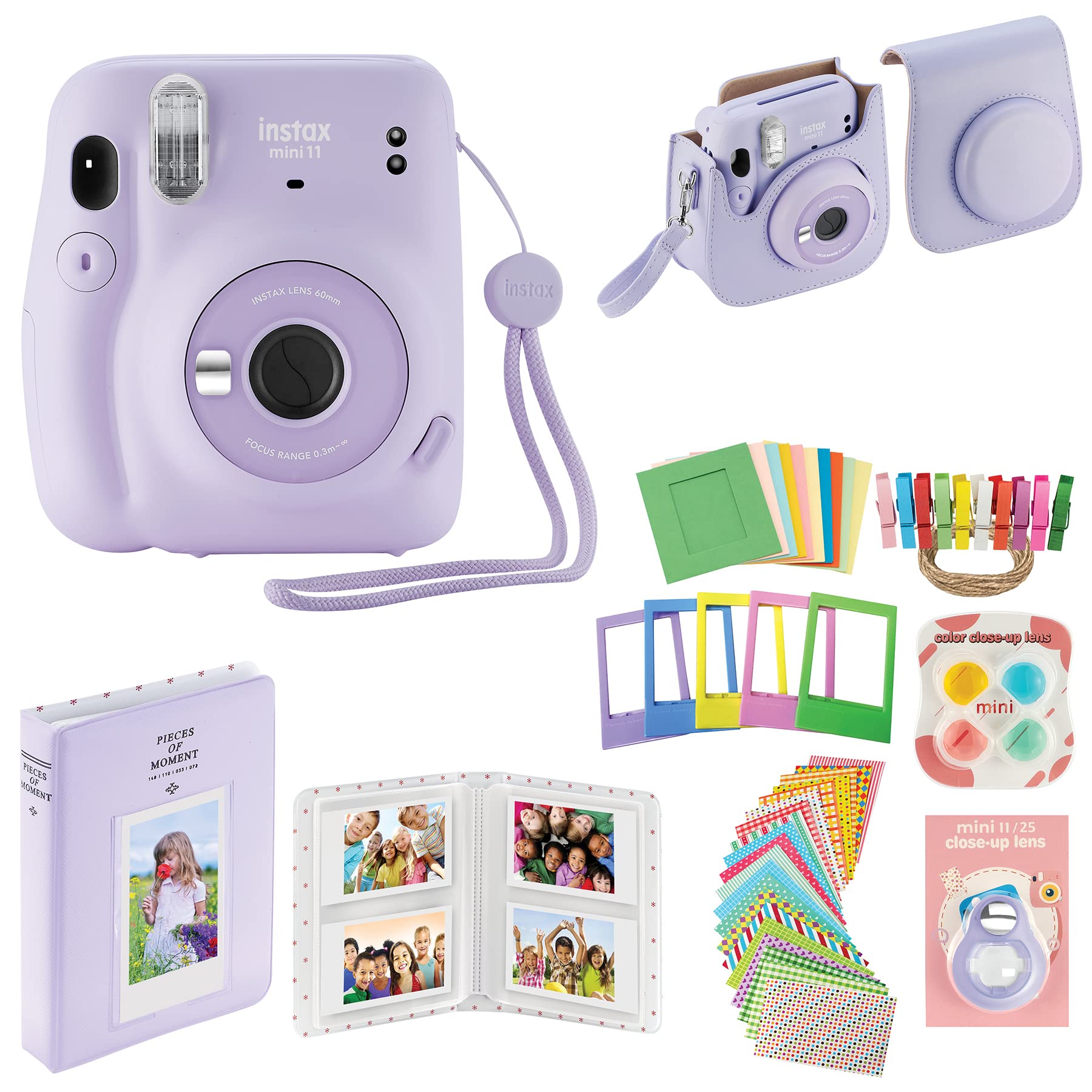 Cámara Fujifilm Instax Mini 11 Lila Púrpura Con Kit De Accesorios - Venta Internacional. $3,458