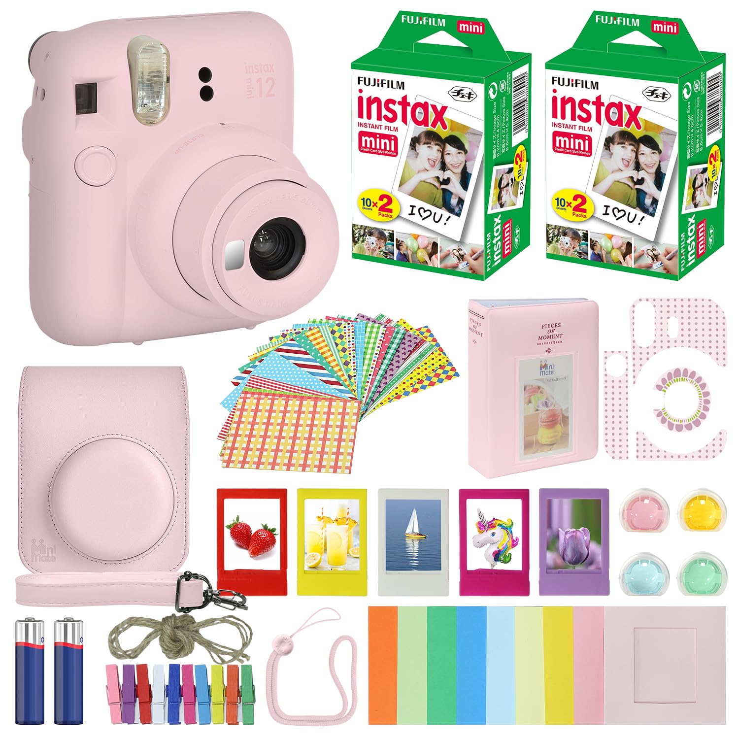 Foto 2 pulgar | Cámara Fujifilm Instax Mini 12 Blossom Pink Con Accesorios - Venta Internacional.