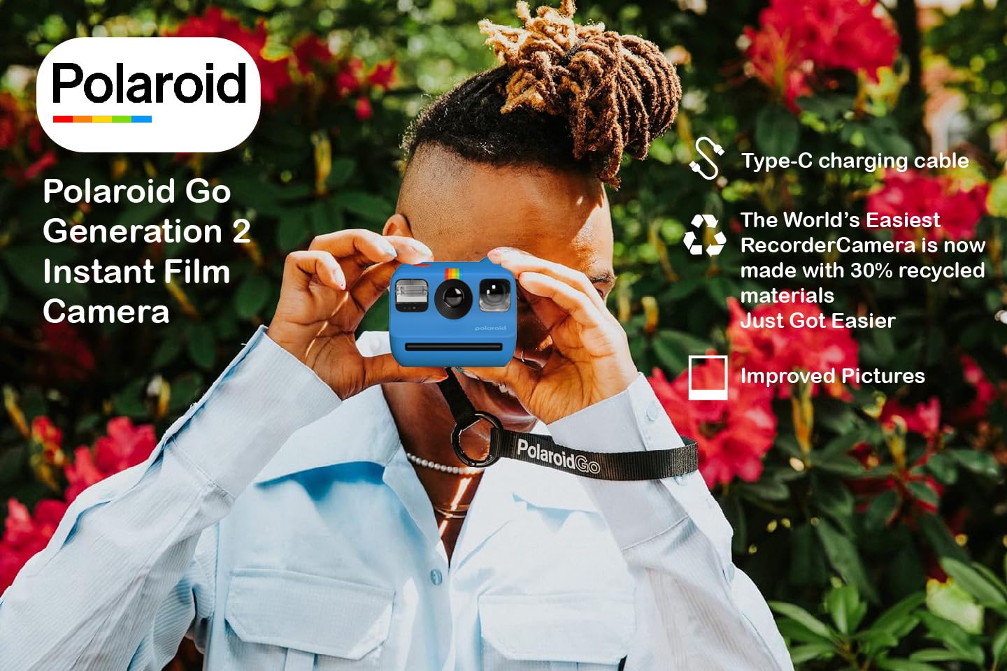 Foto 7 | Cámara De Película Instantánea Polaroid Go Generation 2 Con Paquete - Venta Internacional.