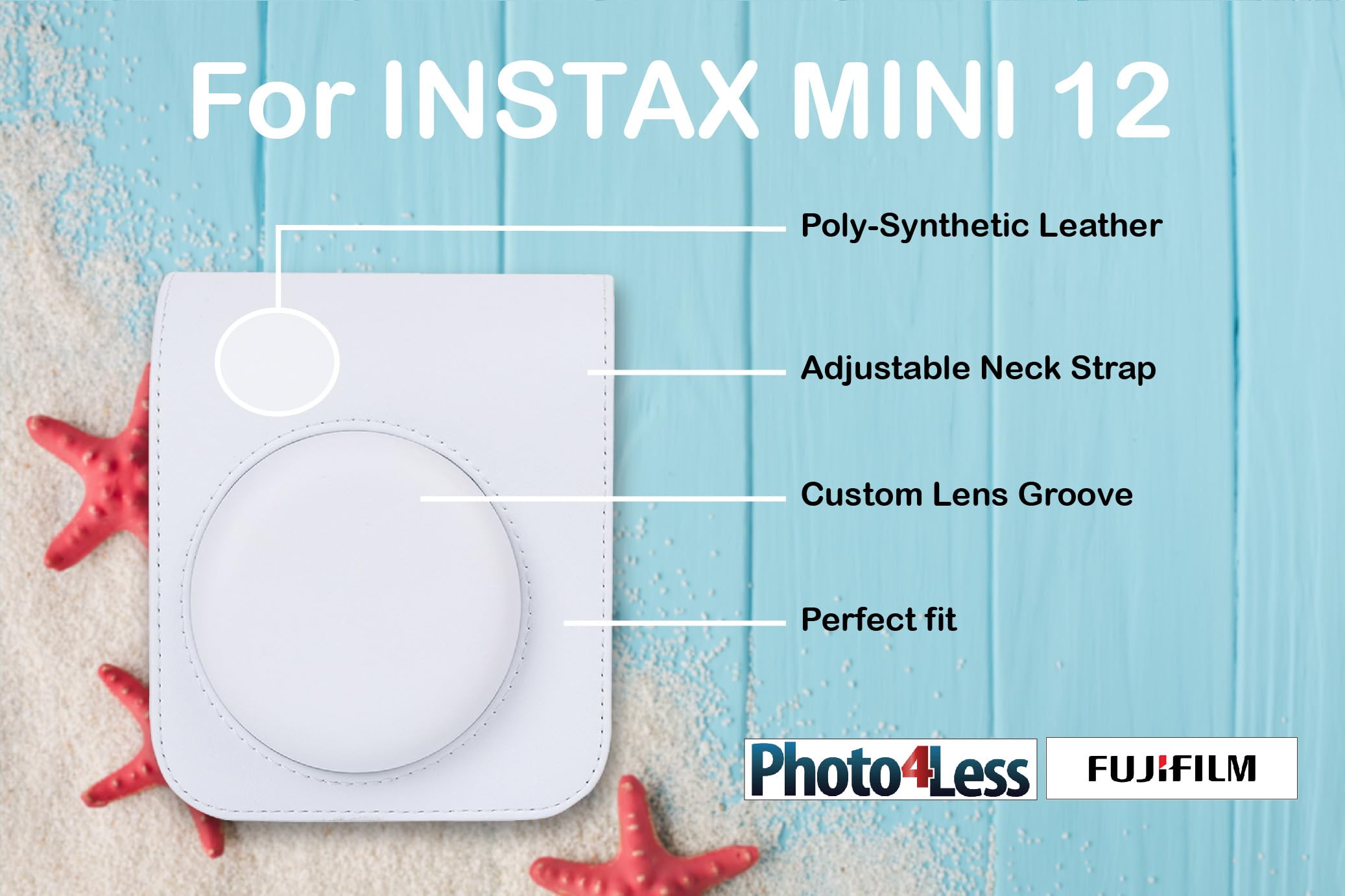 Foto 6 pulgar | Cámara De Película Instantánea Fujifilm Instax Mini 12 Clay White - Venta Internacional.