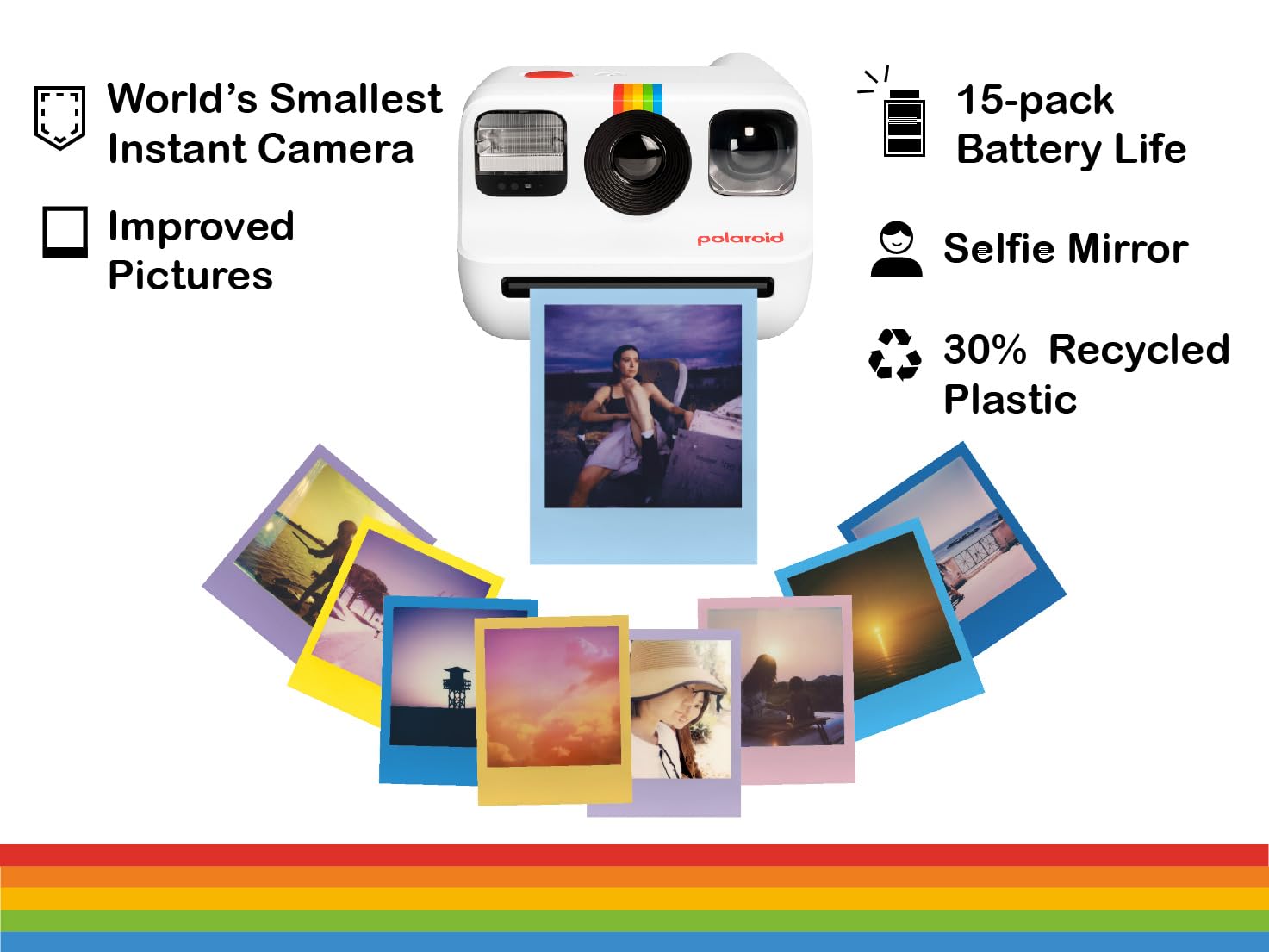 Foto 4 pulgar | Cámara Polaroid Go Generation 2 Instant Film Mini Blanca - Venta Internacional.