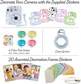 Foto 4 | Cámara Instantánea Fujifilm Instax Mini 12 Con Kit De Accesorios Azul - Venta Internacional.