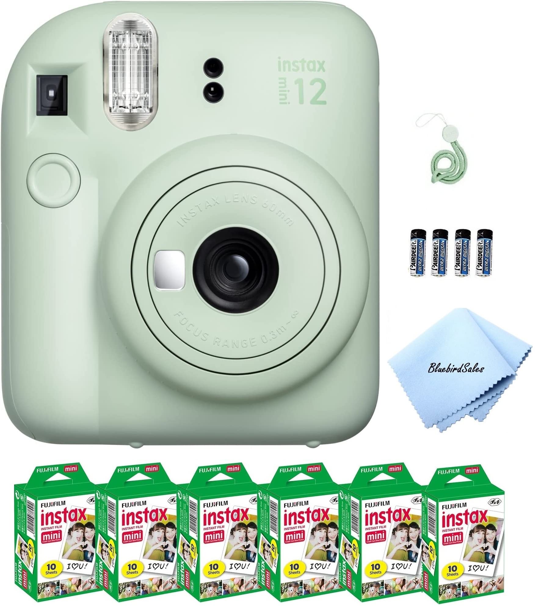 Foto 2 pulgar | Paquete De Inicio De Cámara Instantánea Fujifilm Mini 12 Con Película Y Murciélago - Venta Internacional.