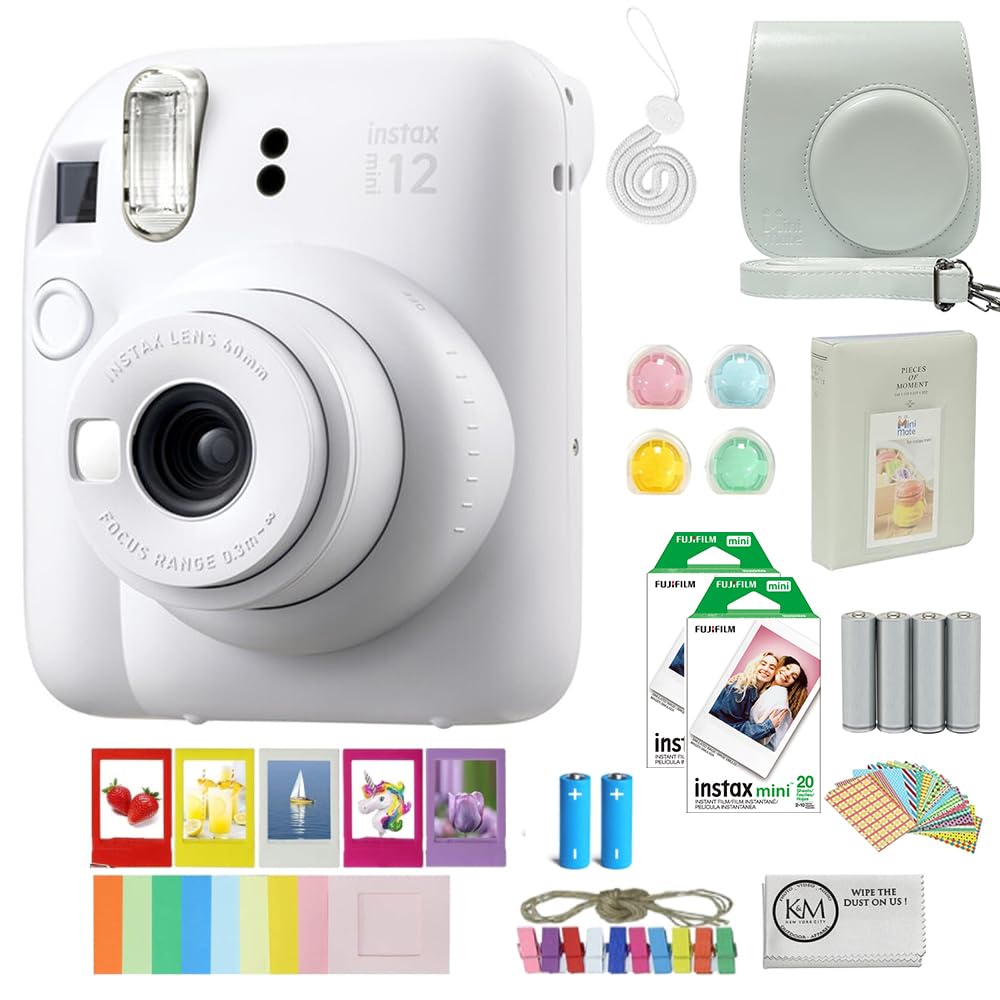 Cámara De Película Instantánea Fujifilm Instax Mini 12 Clay White - Venta Internacional. $4,114