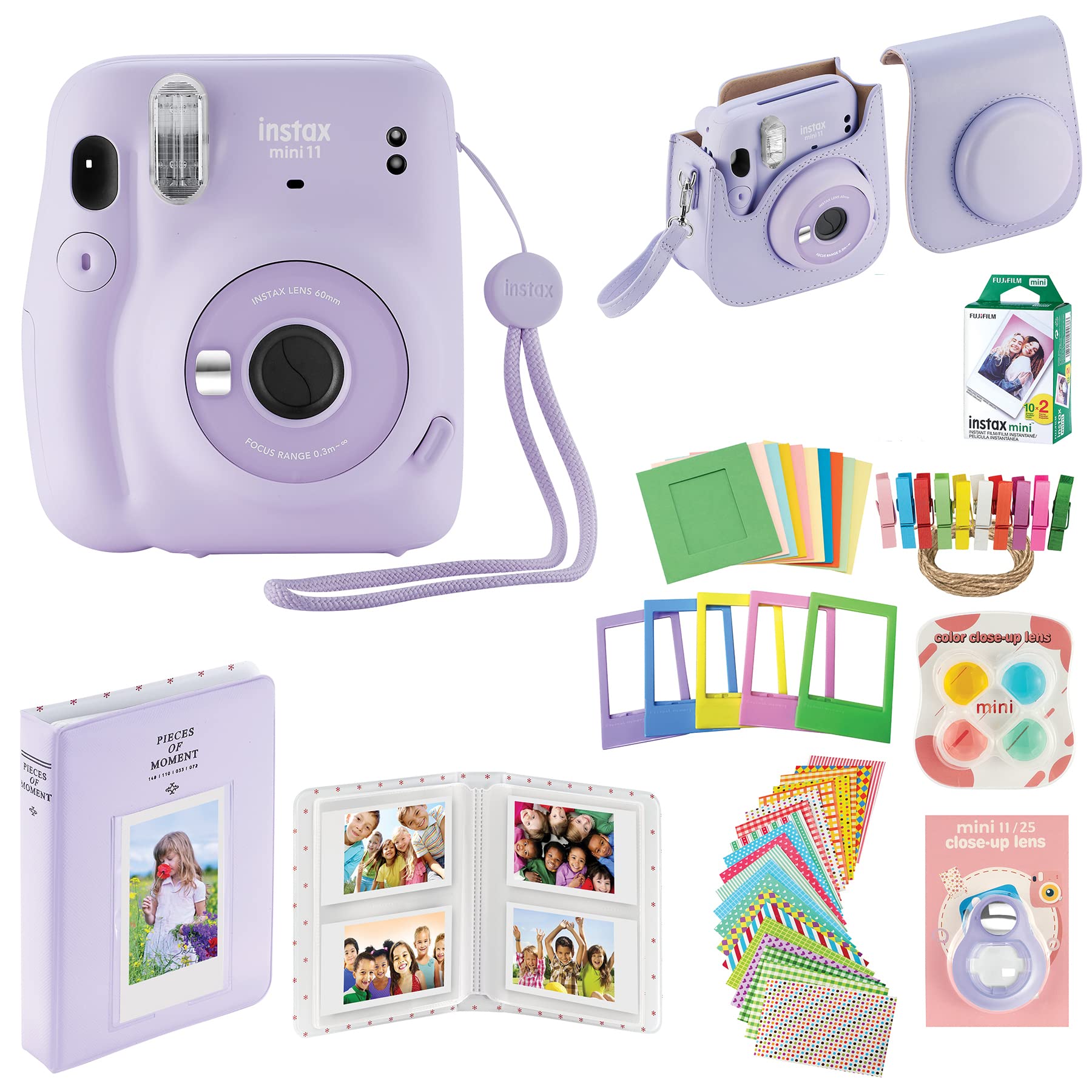 Foto 2 pulgar | Cámara Instantánea Fujifilm Instax Mini 11 Con Funda Y 20 Películas - Venta Internacional.