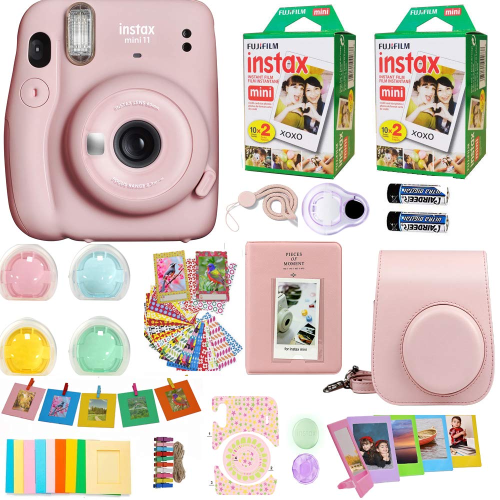 Foto 2 pulgar | Cámara Fujifilm Instax Mini 11 Blush Pink + Película Y Accesorios - Venta Internacional.