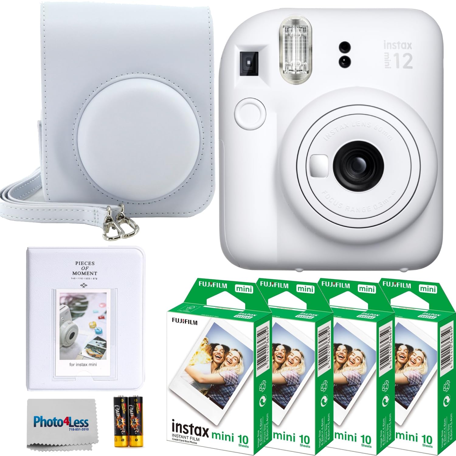Foto 1 | Cámara De Película Instantánea Fujifilm Instax Mini 12 Clay White - Venta Internacional.