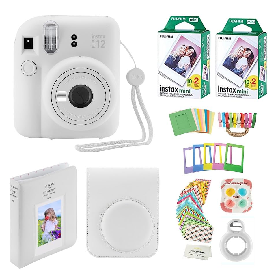 Foto 2 pulgar | Cámara Instantánea Fujifilm Instax Mini 12 Con Funda Y 40 Películas - Venta Internacional.