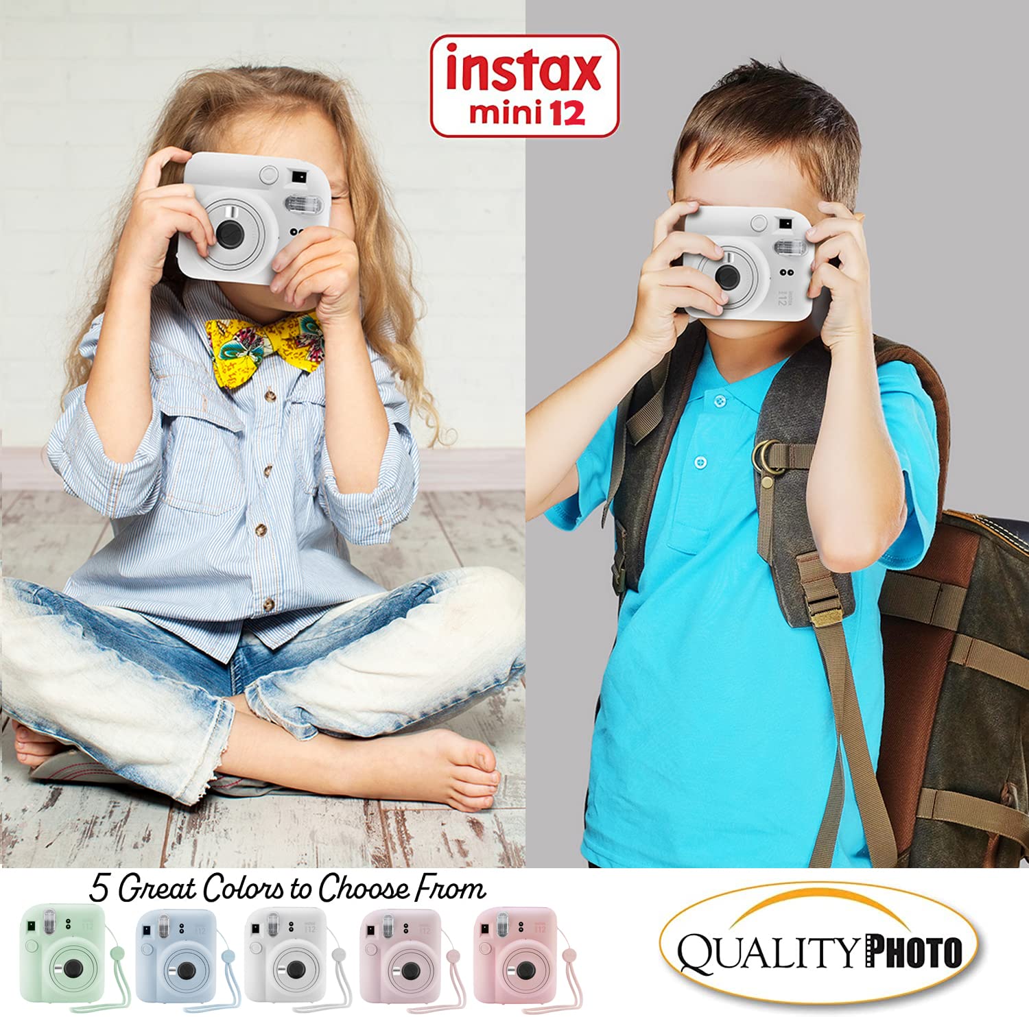 Foto 8 pulgar | Cámara Instantánea Fujifilm Instax Mini 12 Con Funda Y 40 Películas - Venta Internacional.