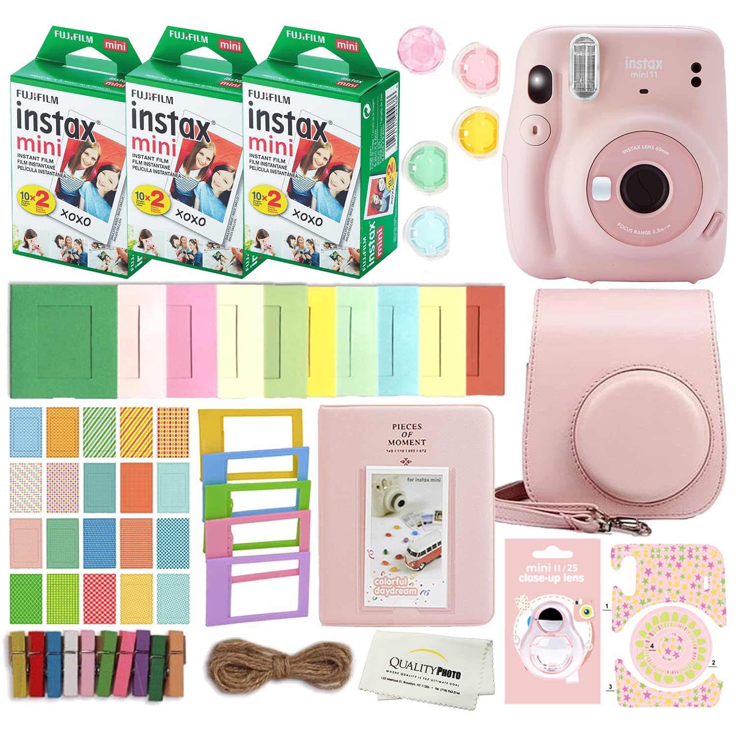 Foto 2 pulgar | Cámara Instantánea Fujifilm Instax Mini 11 Con Funda Y 60 Películas - Venta Internacional.