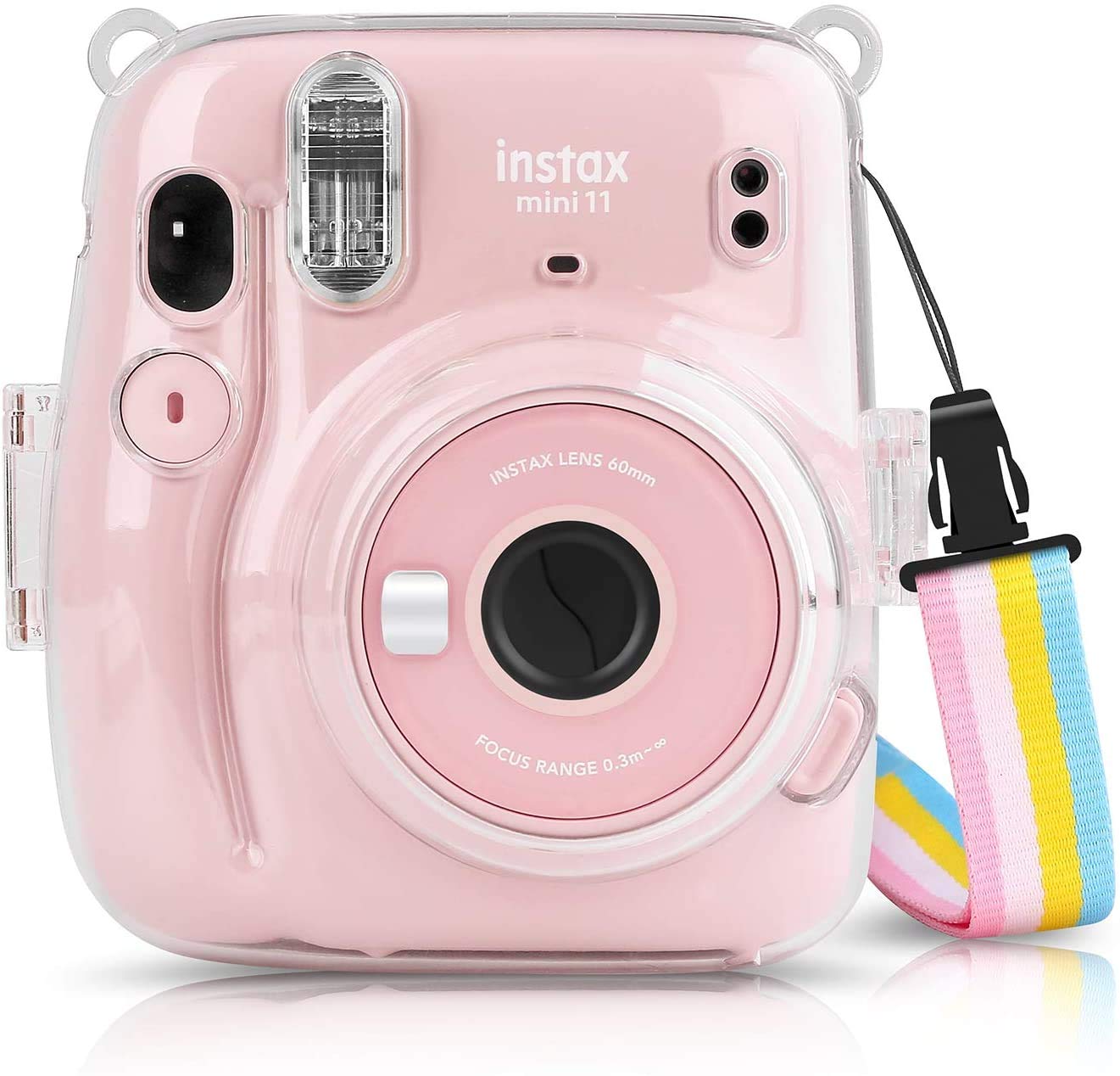 Foto 4 pulgar | Cámara Fujifilm Mini 11 Con Funda Transparente, Paquete De Películas Y Pegatinas - Venta Internacional.