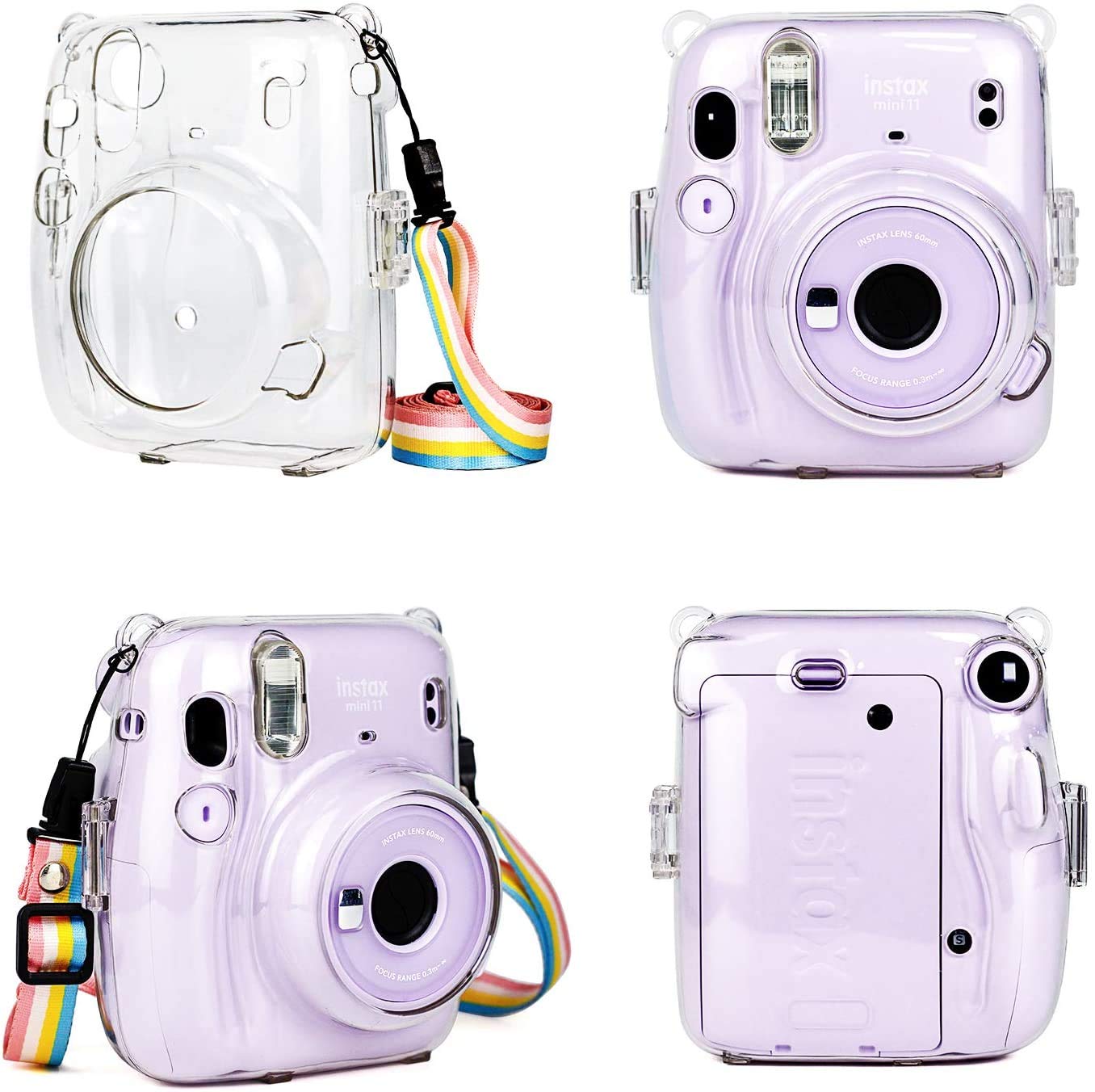 Foto 5 pulgar | Cámara Fujifilm Instax Mini 11 Lila Púrpura Con Funda Y Películas - Venta Internacional.