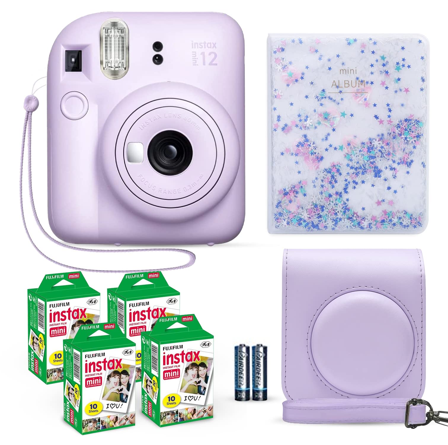 Cámara Instantánea Fujifilm Instax Mini 12 Lila Purple +40 Film - Venta Internacional. $5,052