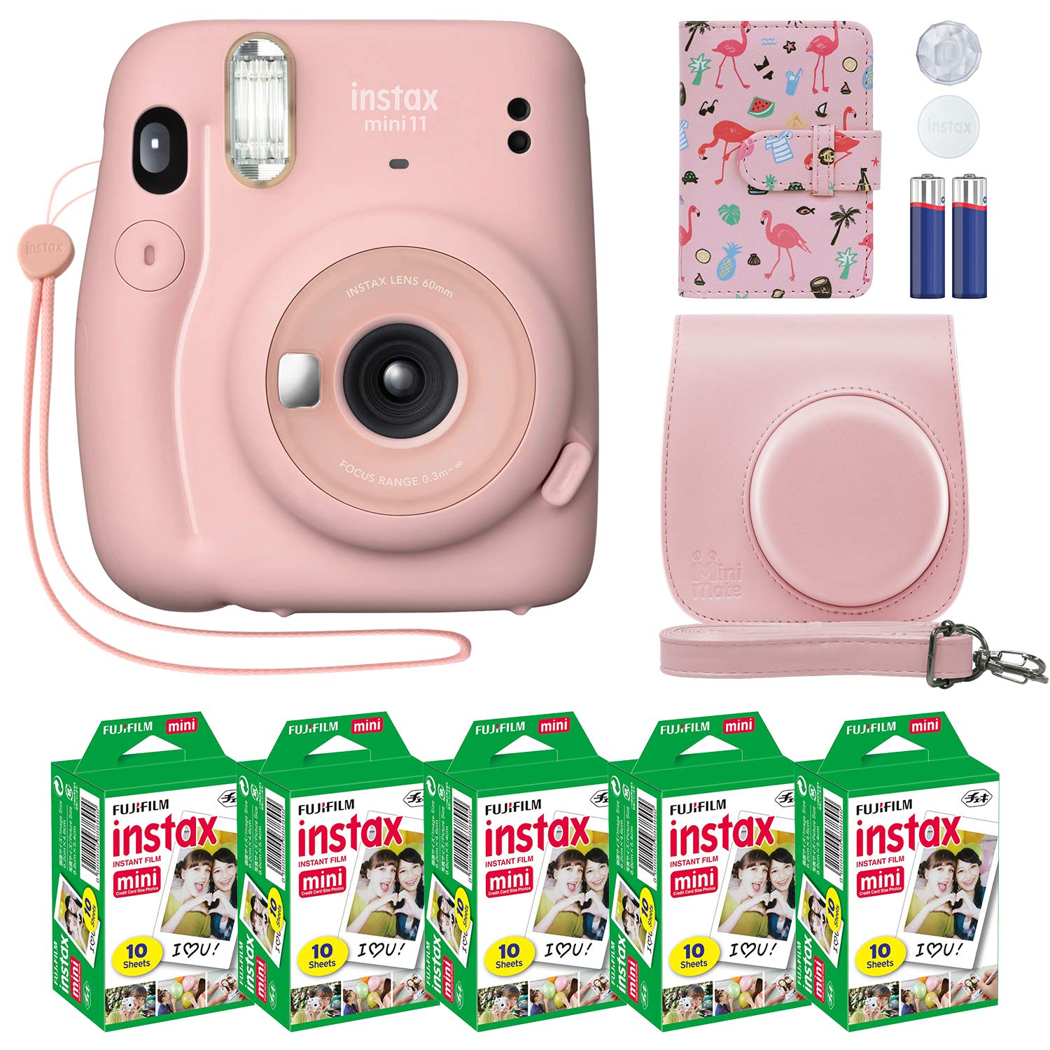 Foto 2 pulgar | Cámara Instantánea Fujifilm Instax Mini 11 Blush Pink Con Funda - Venta Internacional.