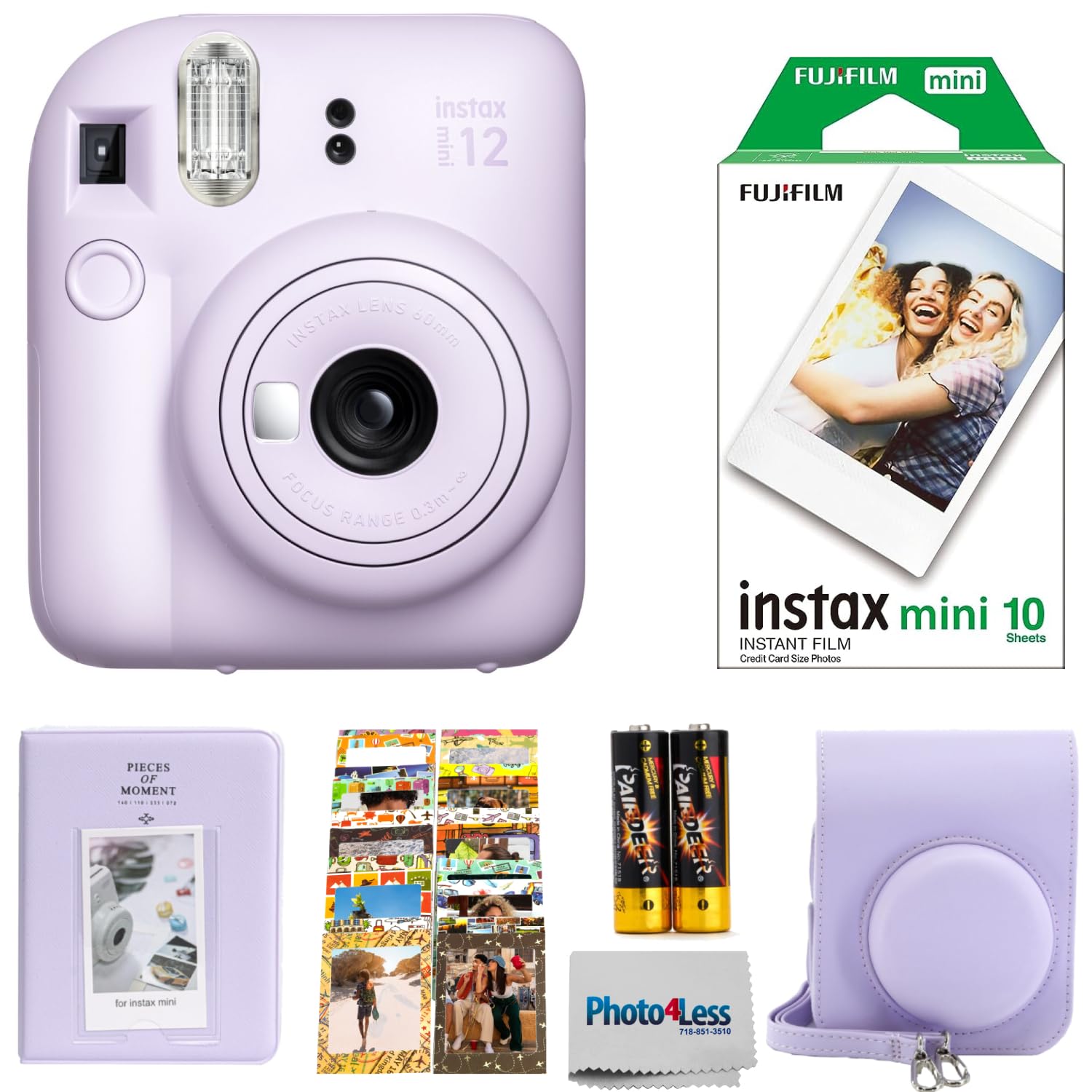 Foto 2 pulgar | Cámara De Película Instantánea Fujifilm Instax Mini 12 Lilac Purple - Venta Internacional.