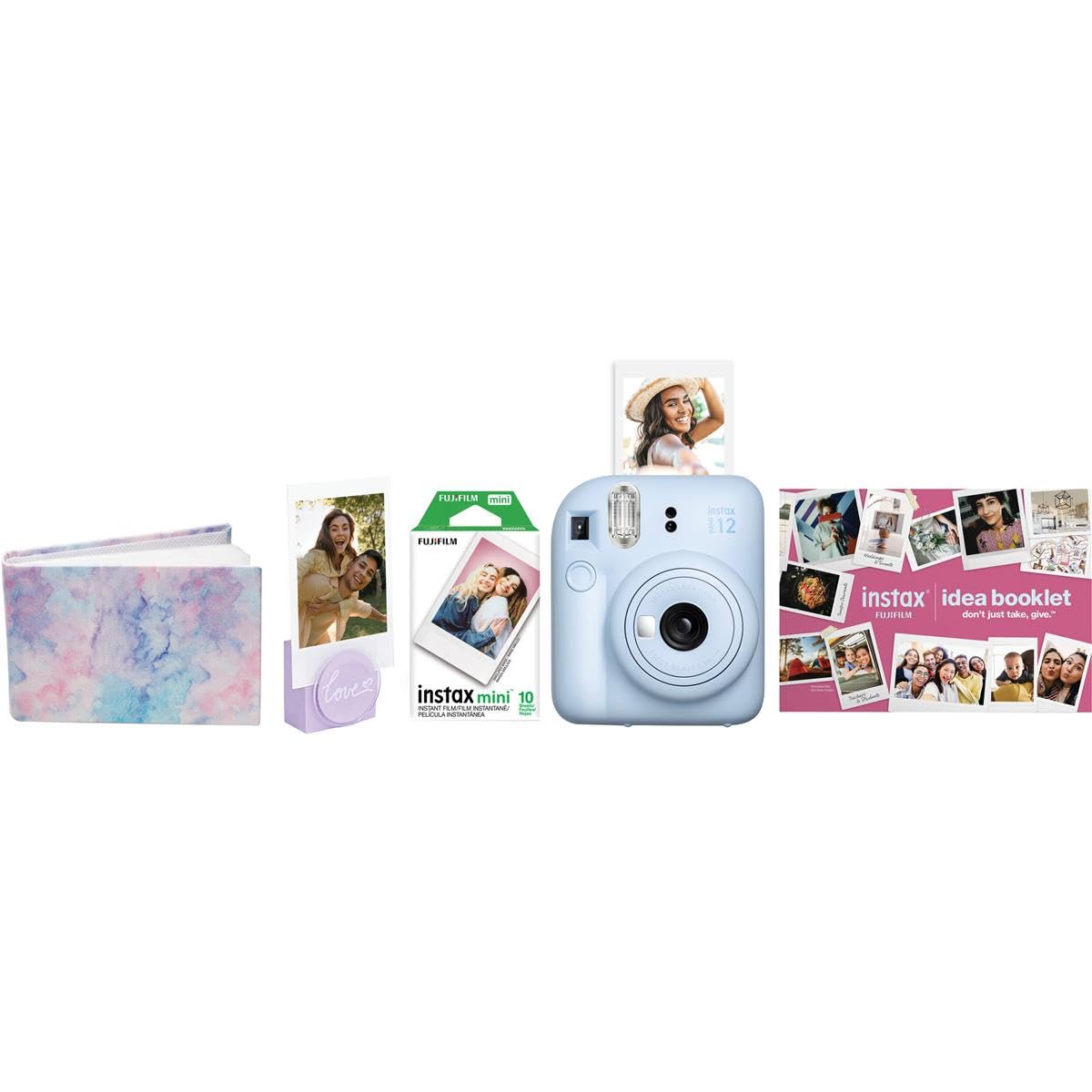 Foto 2 pulgar | Cámara Fujifilm Instax Mini 12 Azul Con Paquete Navideño 2023 - Venta Internacional.