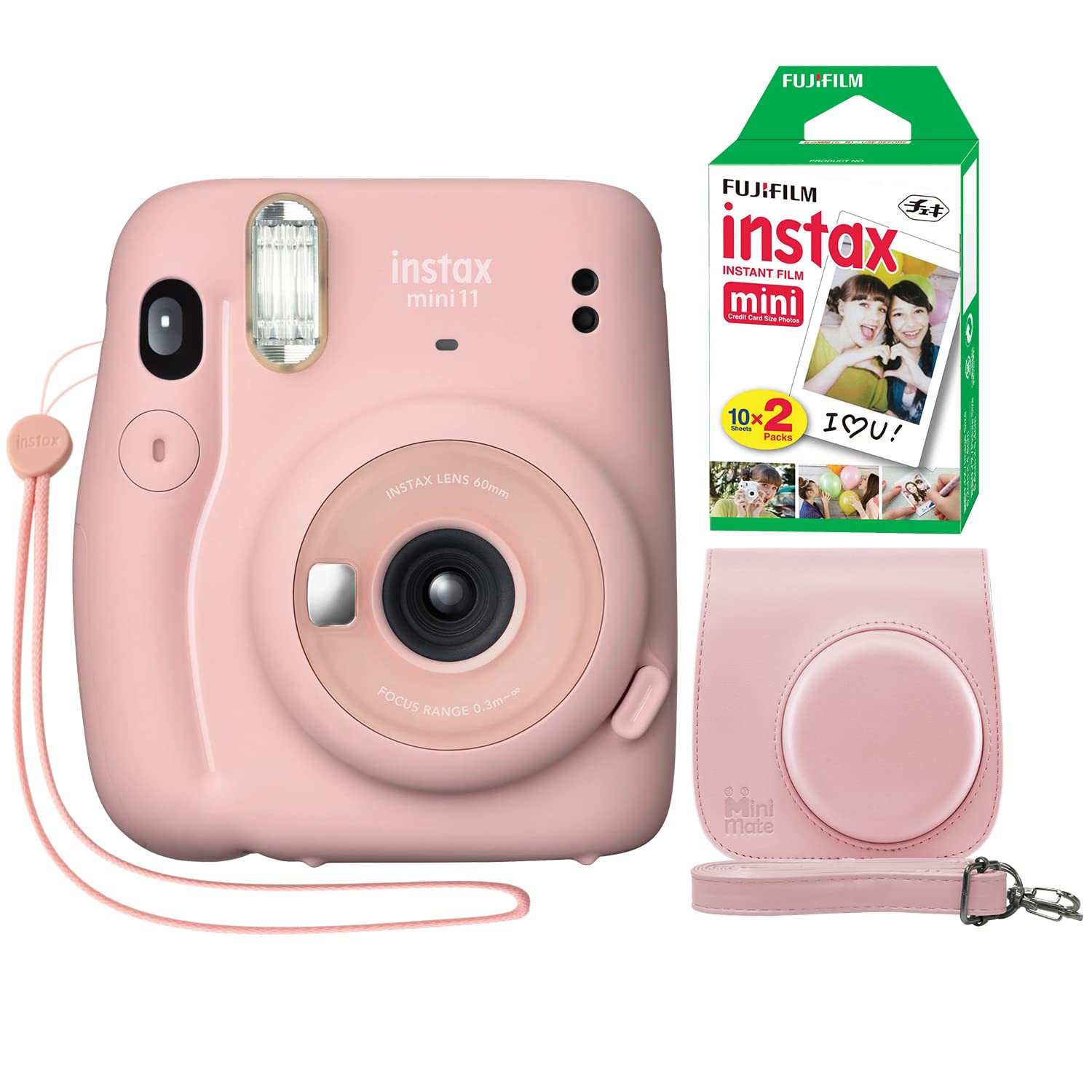 Foto 2 pulgar | Cámara Instantánea Fujifilm Instax Mini 11 Blush Pink Con Funda - Venta Internacional.