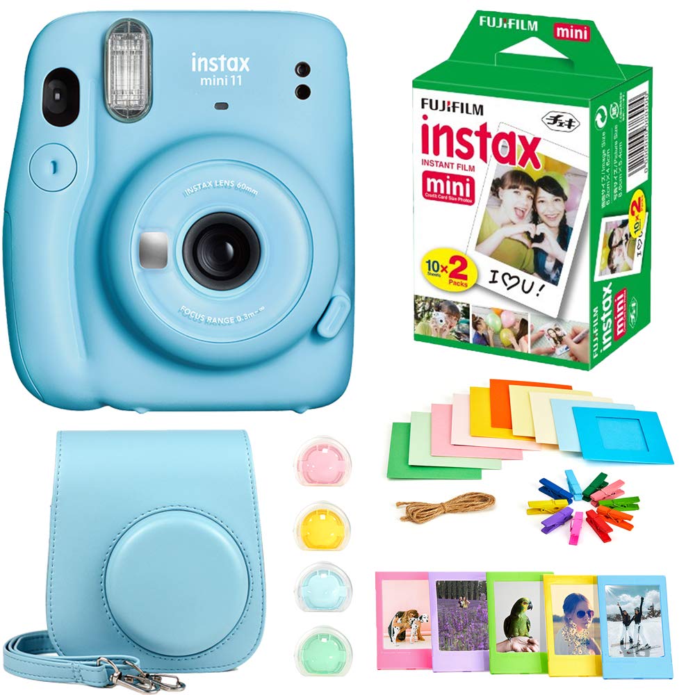 Foto 2 pulgar | Cámara Fujifilm Instax Mini 11 + Película + Accesorios - Azul - Venta Internacional.