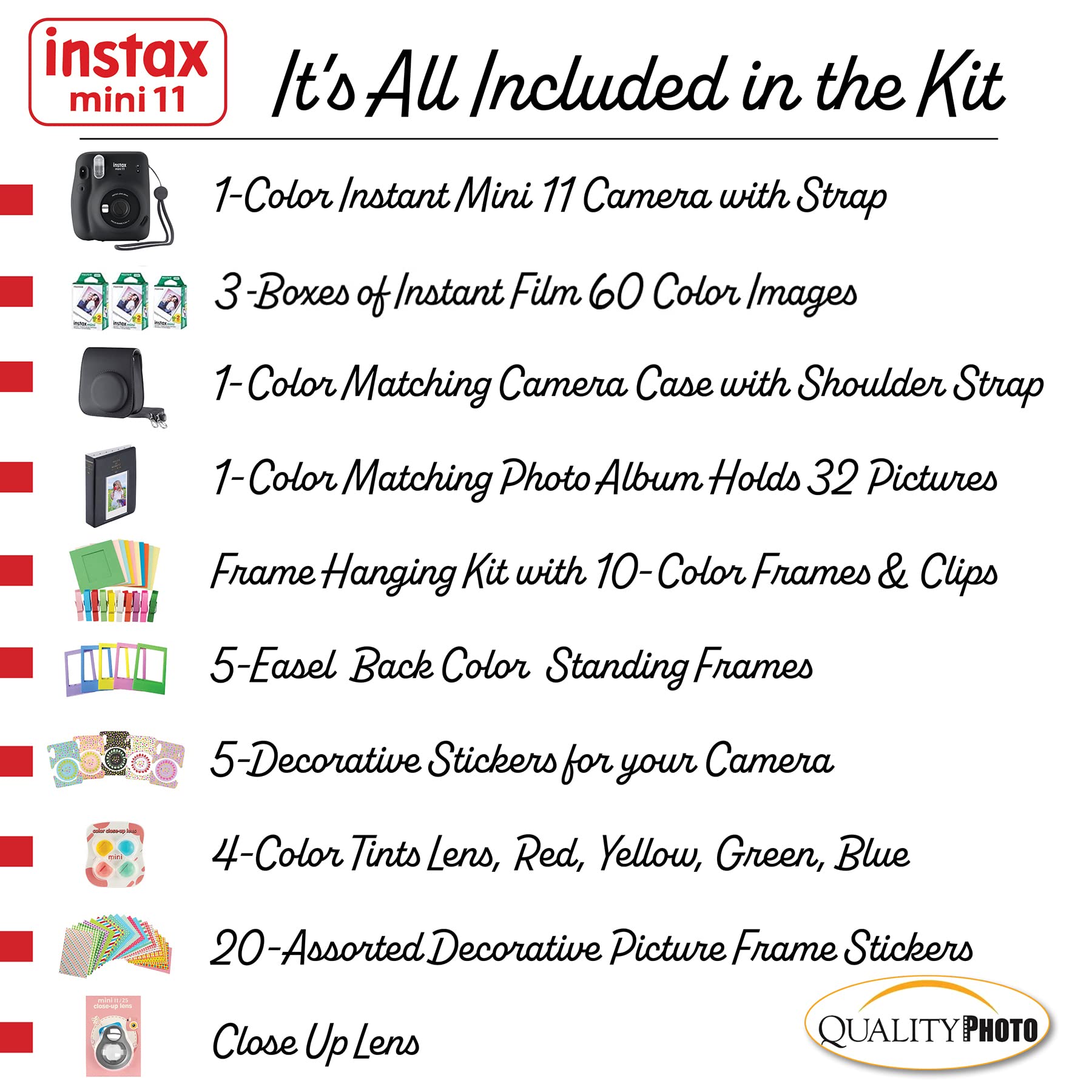 Foto 4 pulgar | Cámara Instantánea Fujifilm Instax Mini 11 Con Kit De Accesorios - Venta Internacional.