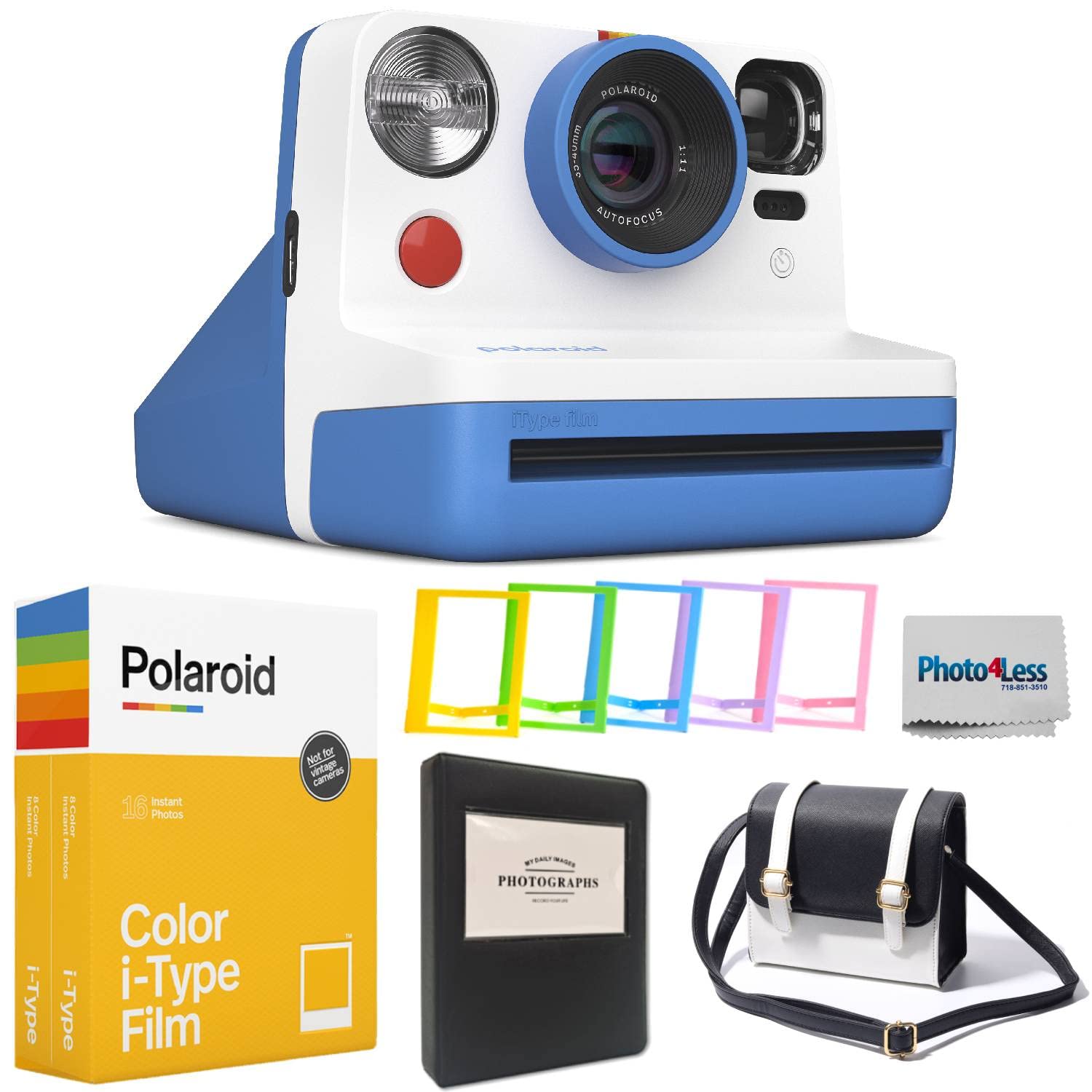 Foto 1 | Cámara De Película Instantánea Polaroid Now, Segunda Generación, I-type, Azul - Venta Internacional.