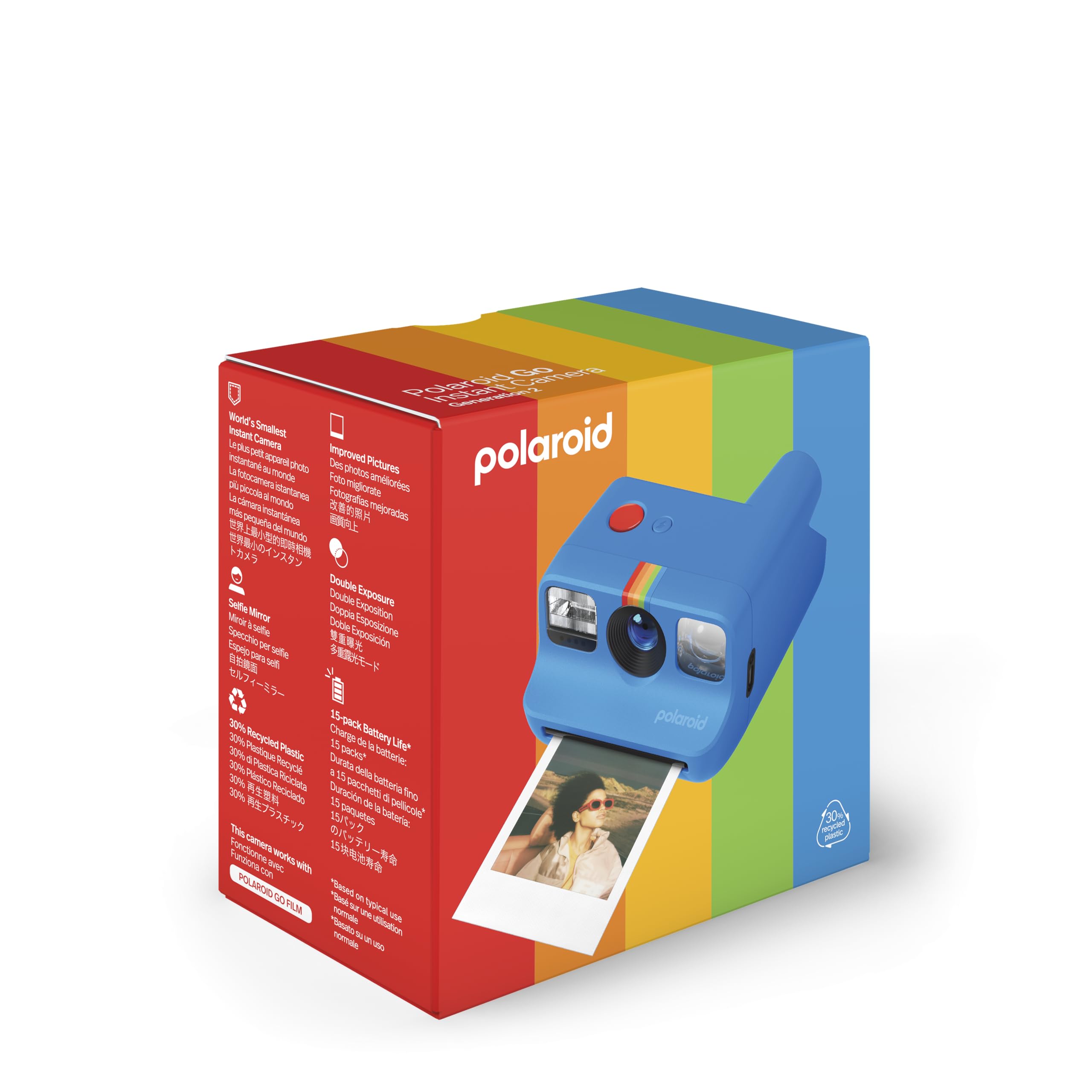 Foto 5 | Cámara De Película Instantánea Polaroid Go Generation 2 Blue - Venta Internacional.