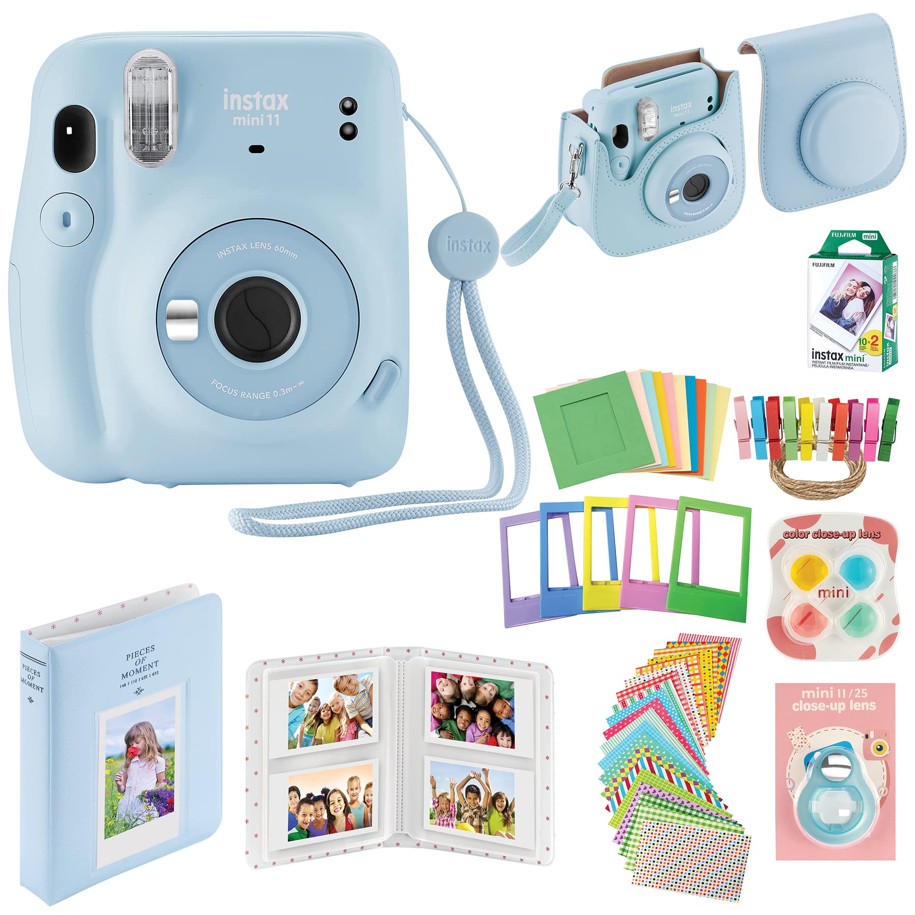 Cámara Instantánea Fujifilm Mini 11 Con Funda, 20 Películas Y Kit De Accesorios - Venta Internacional. $3,842