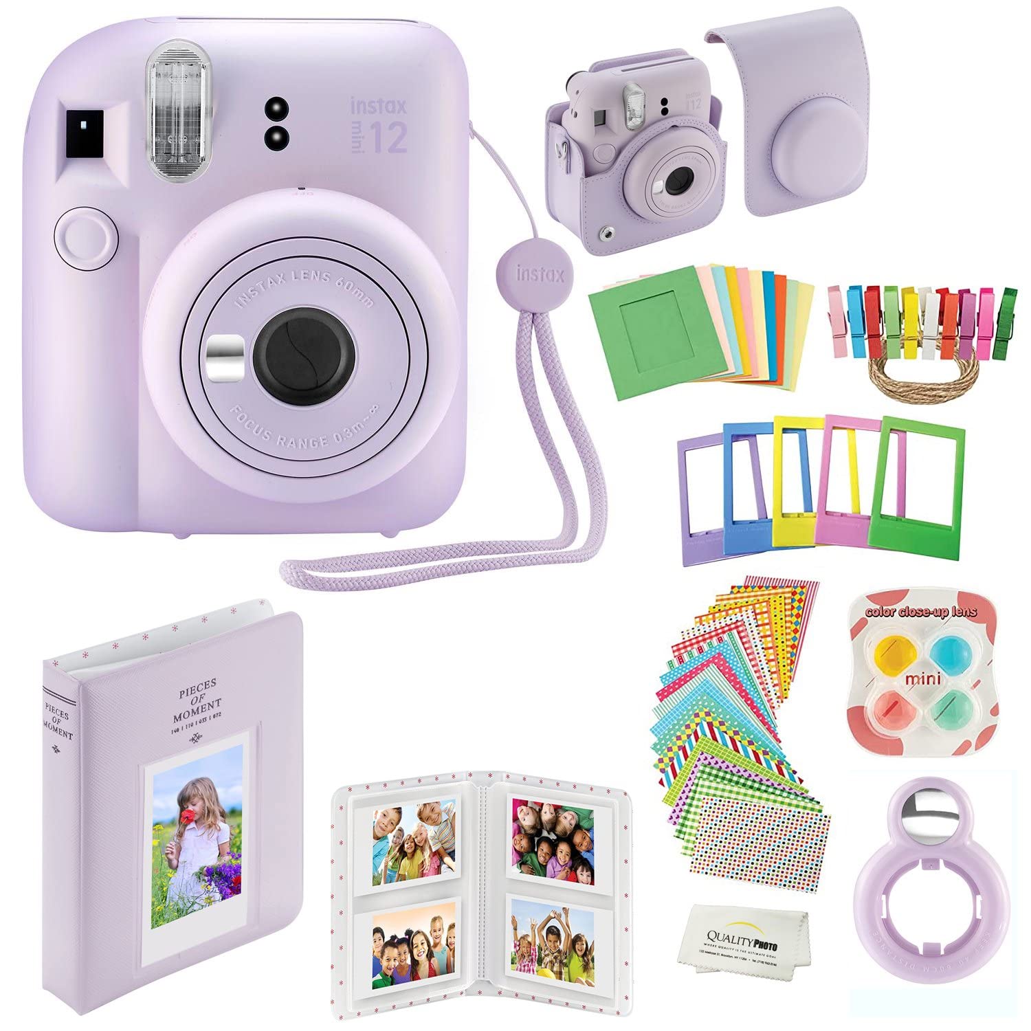 Foto 2 pulgar | Cámara Instantánea Fujifilm Instax Mini 12 Lilac Purple Con Accesorio - Venta Internacional.