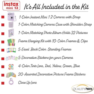 Foto 3 | Cámara Instantánea Fujifilm Instax Mini 12 Lilac Purple Con Accesorio - Venta Internacional.