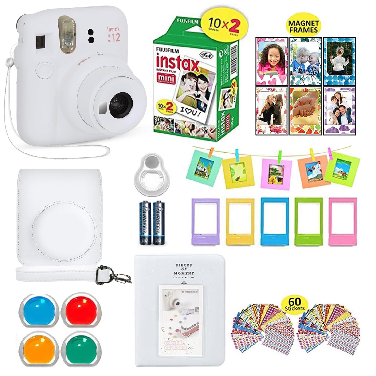 Foto 2 pulgar | Paquete De Cámara Fujifilm Instax Mini 12 Con 20 Hojas De Película - Venta Internacional.