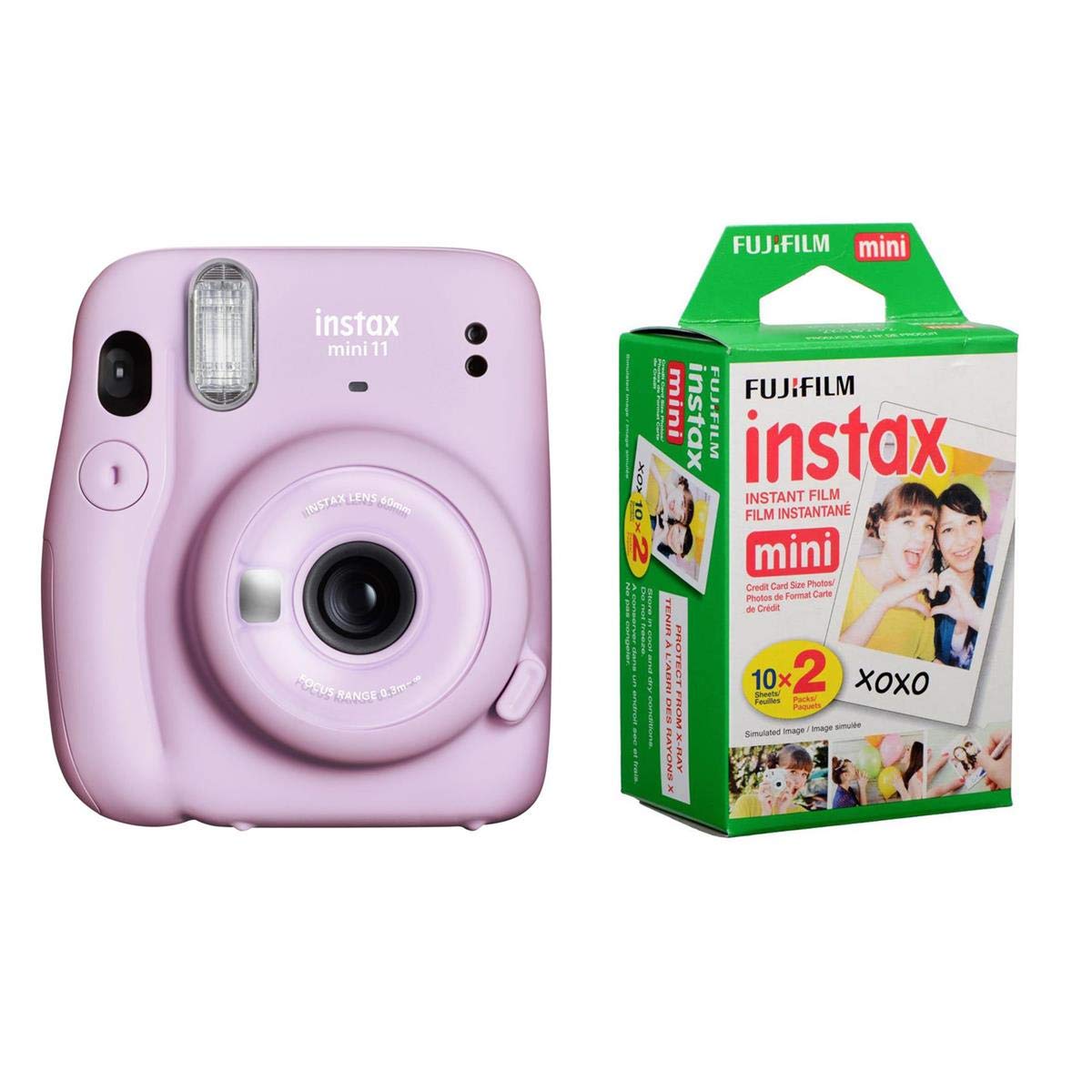 Foto 2 pulgar | Cámara Fujifilm Instax Mini 11 Lilac Purple Con 20 Películas - Venta Internacional.