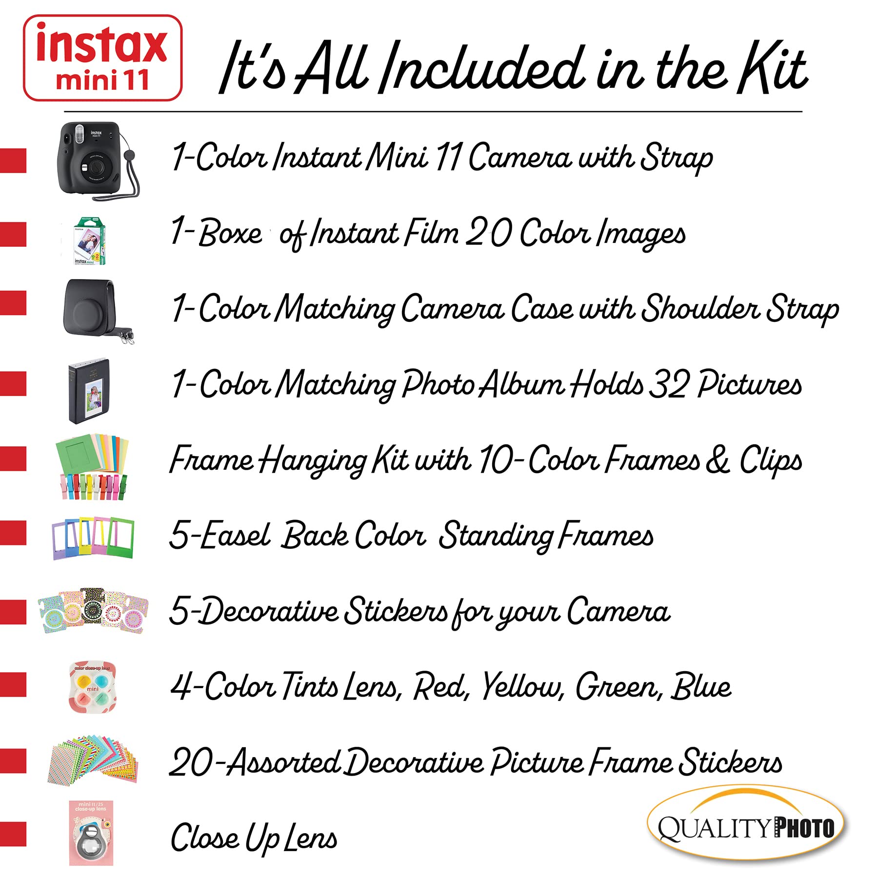 Foto 4 pulgar | Cámara Fujifilm Instax Mini 11 Gris Antracita Con Funda Y Películas - Venta Internacional.