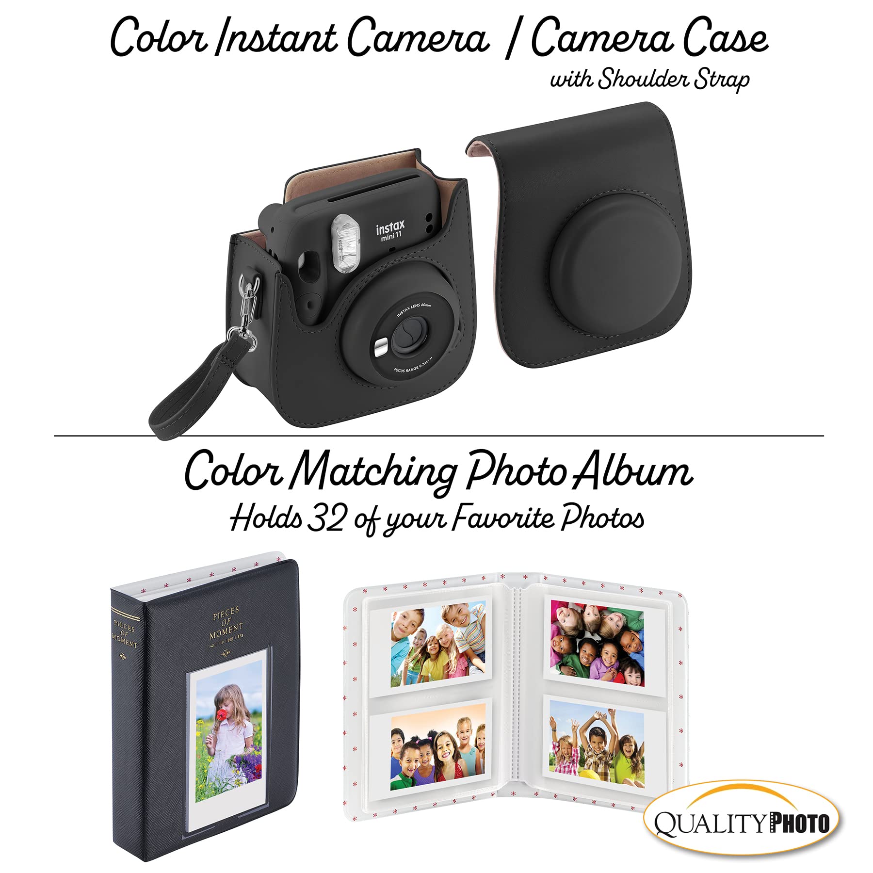 Foto 4 | Cámara Fujifilm Instax Mini 11 Gris Antracita Con Funda Y Películas - Venta Internacional.