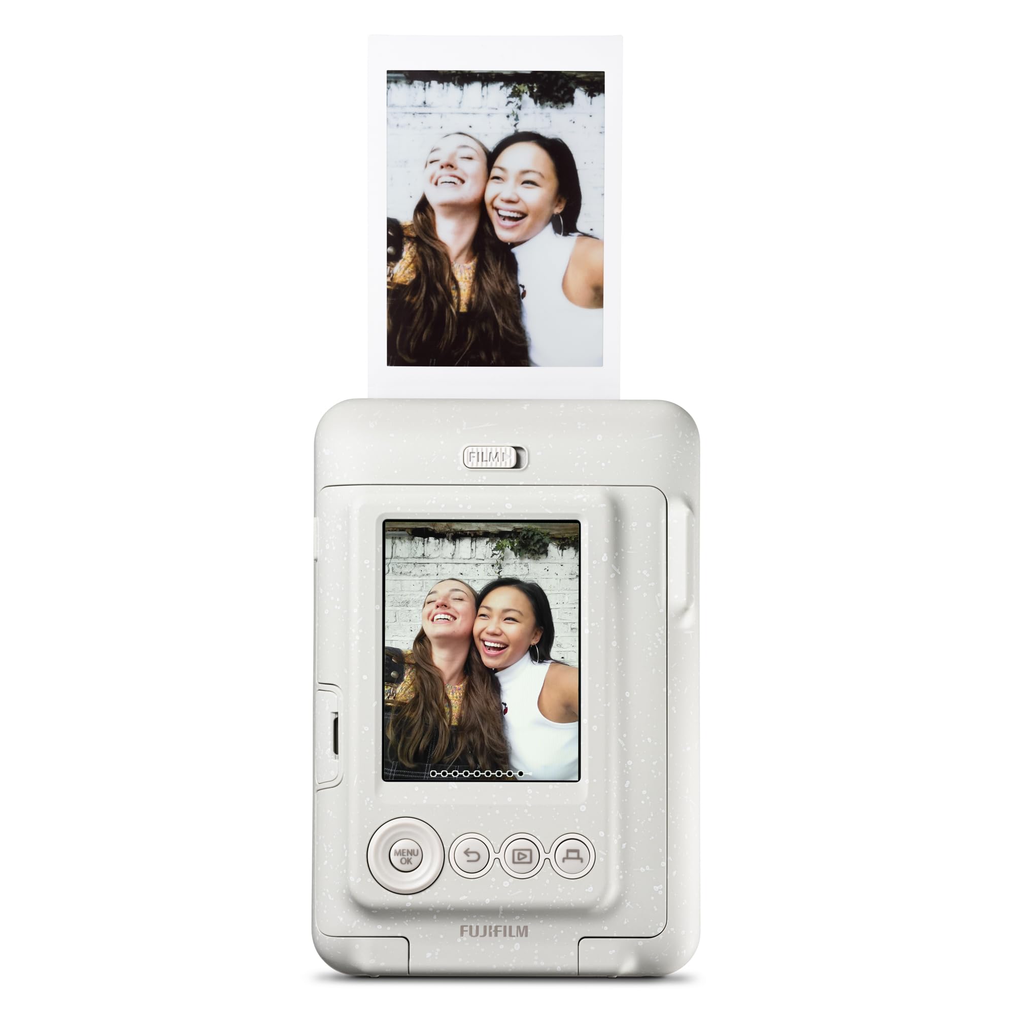 Foto 2 | Cámara Fujifilm Instax Mini Liplay Híbrida Blanca Brumosa - Venta Internacional.