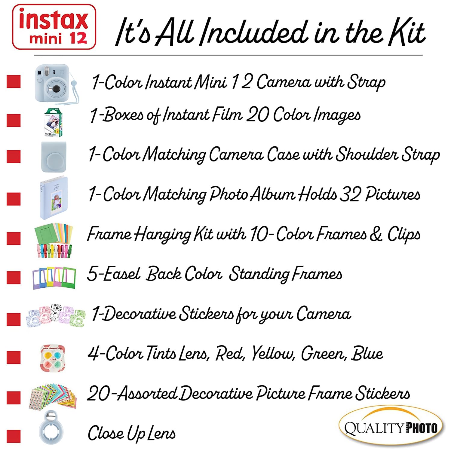 Foto 4 pulgar | Cámara Instantánea Fujifilm Instax Mini 12 Con Funda Y 20 Impresiones - Venta Internacional.