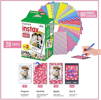Foto 3 | Cámara Fujifilm Instax Mini 12 + 20 Hojas De Película + Funda Verde - Venta Internacional.