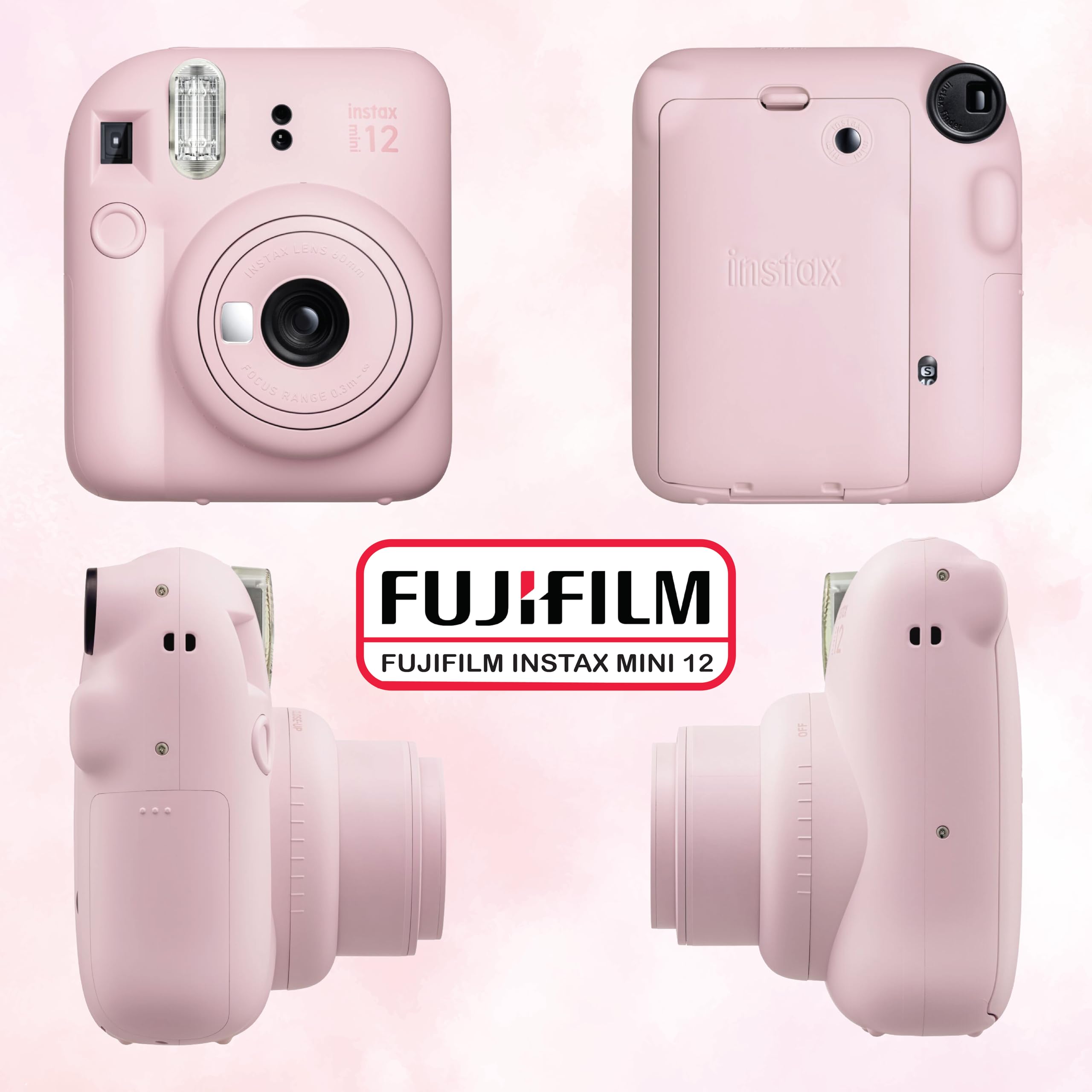 Foto 4 pulgar | Cámara Fujifilm Instax Mini 12 Con Película, 60 Hojas Y Accesorios - Venta Internacional.