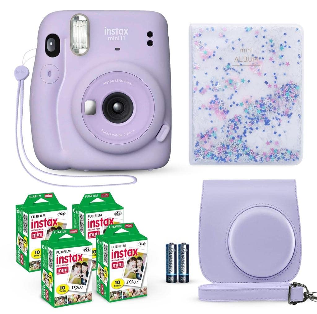 Foto 2 pulgar | Cámara Fujifilm Instax Mini 11 Lila Púrpura Con Película De 40 Hojas - Venta Internacional.