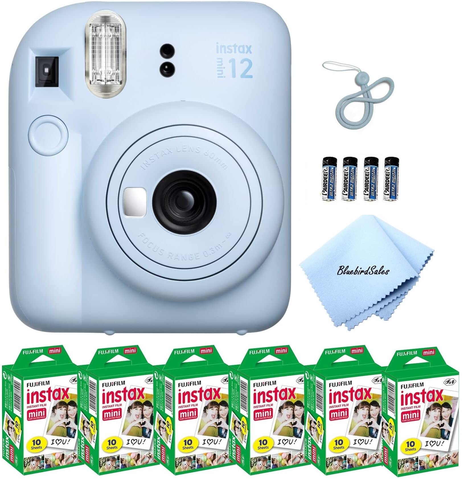 Cámara Instantánea Fujifilm Mini 12 Con Película 60 Hojas Azul - Venta Internacional.