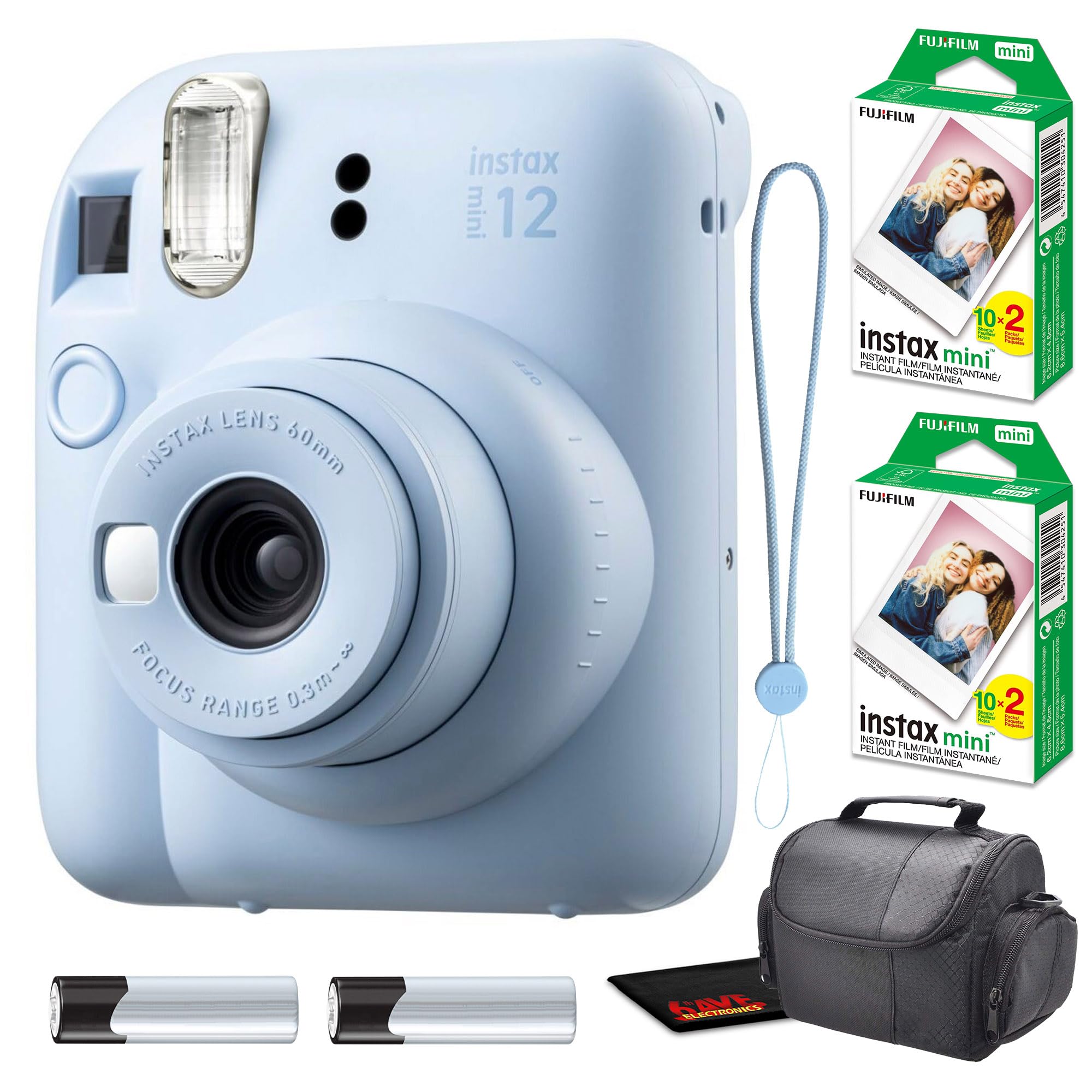 Foto 2 pulgar | Cámara Instantánea Fujifilm Instax Mini 12 Azul Pastel +40 Películas - Venta Internacional.