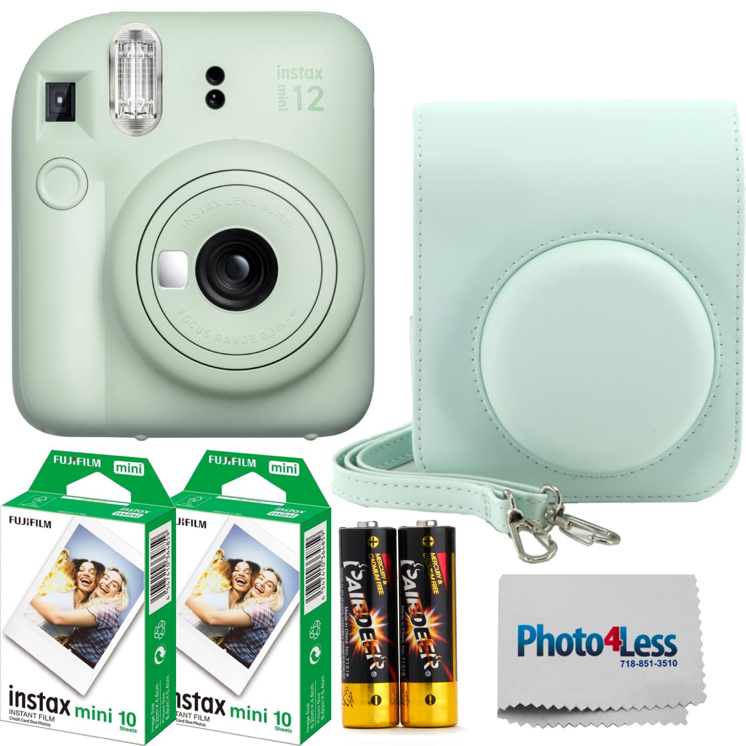 Foto 2 pulgar | Cámara De Película Instantánea Fujifilm Instax Mini 12 Verde Menta - Venta Internacional.