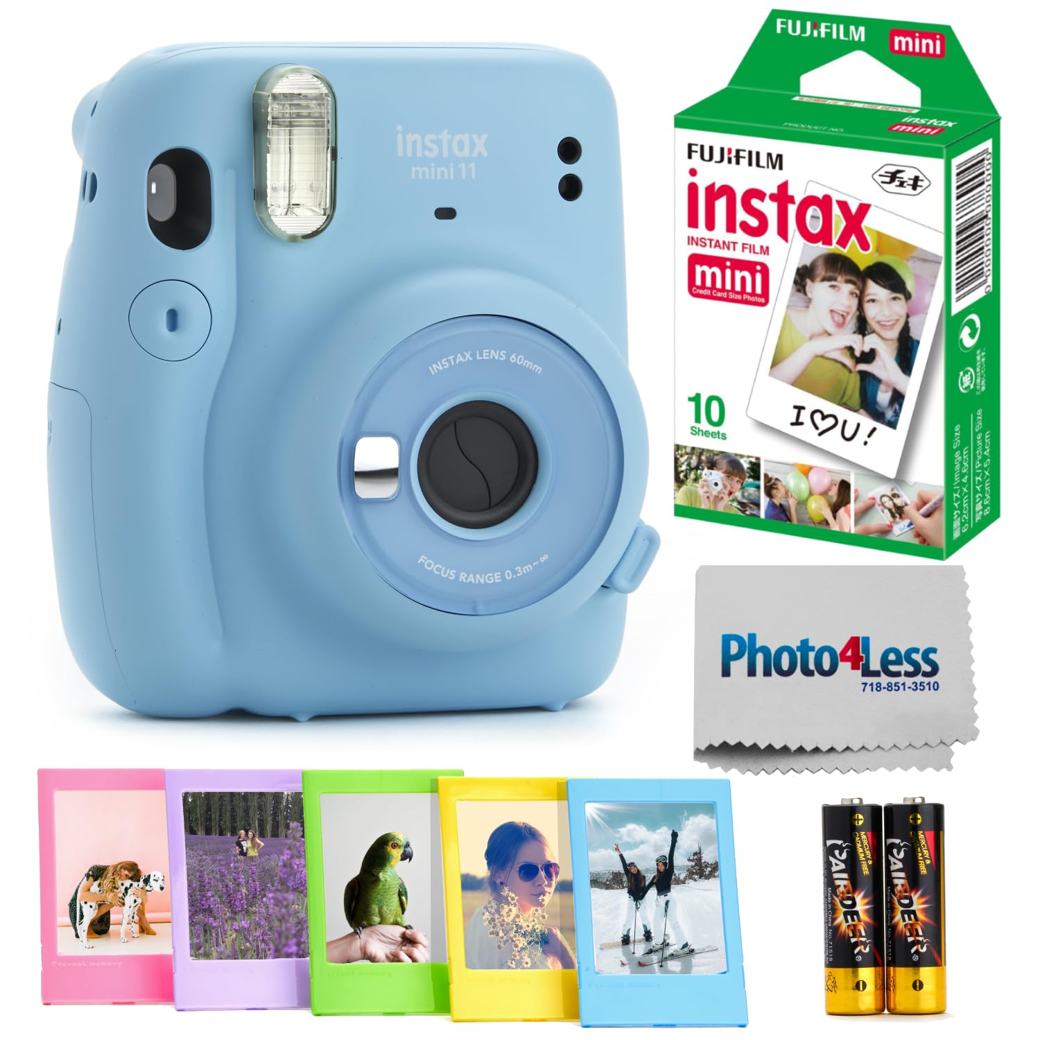 Foto 2 pulgar | Cámara De Película Instantánea Fujifilm Instax Mini 11 Sky Blue - Venta Internacional.