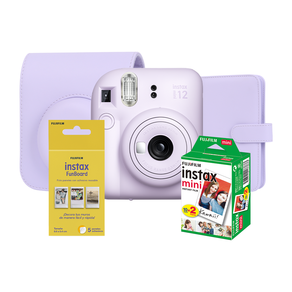 Foto 1 | Paquete Instax Mini 12 Lila + Funboard
