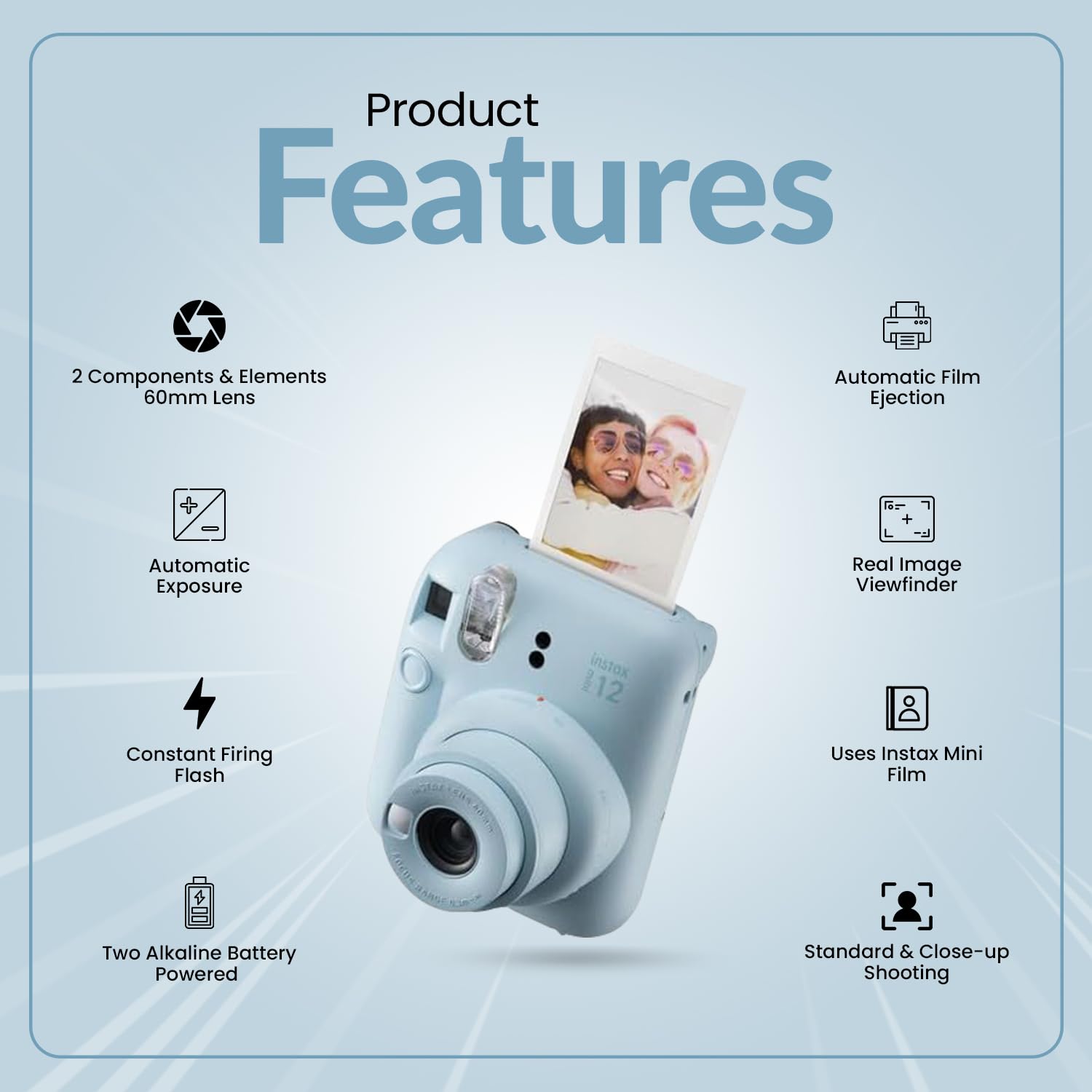 Foto 2 | Paquete Navideño De Cámara Fujifilm Instax Mini 12 (2024) - Venta Internacional.
