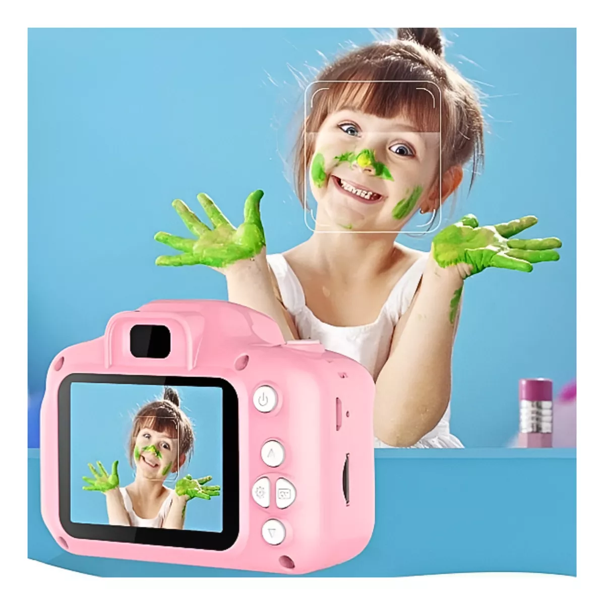 Foto 3 pulgar | Cámara Digital Infantil Rosa