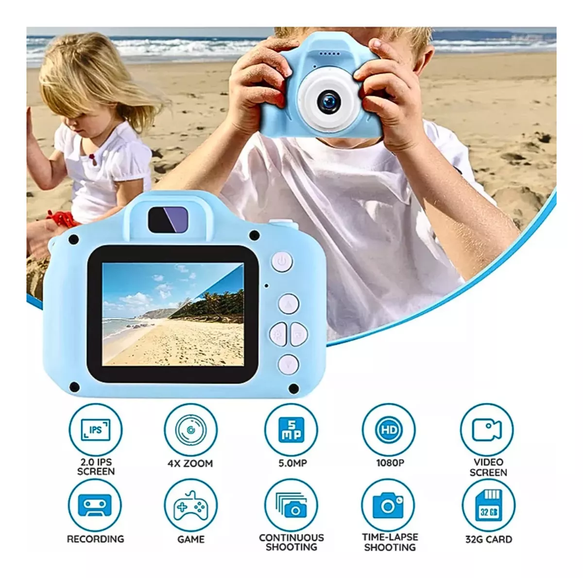 Foto 5 | Cámara Digital Infantil Azul