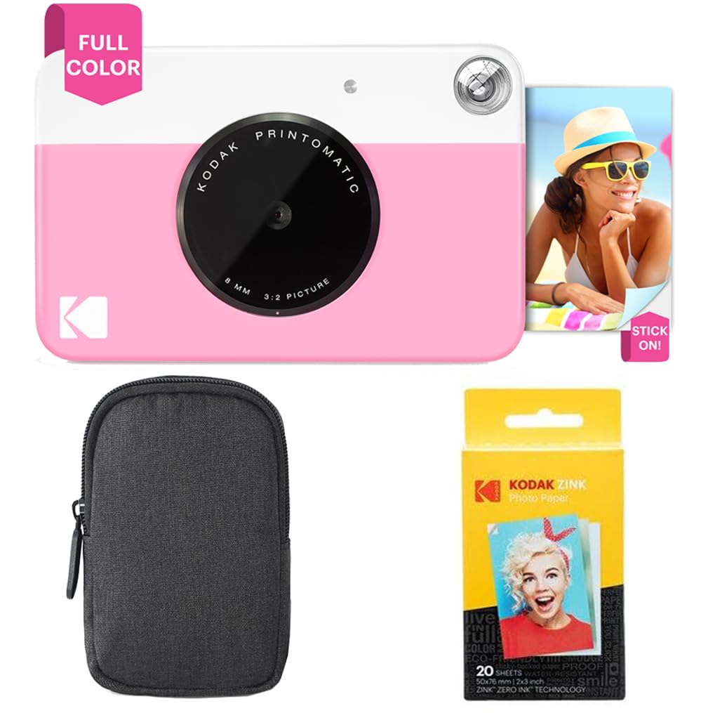 Foto 2 pulgar | Cámara De Impresión Instantánea Kodak Printomatic Pink + Bundle - Venta Internacional.
