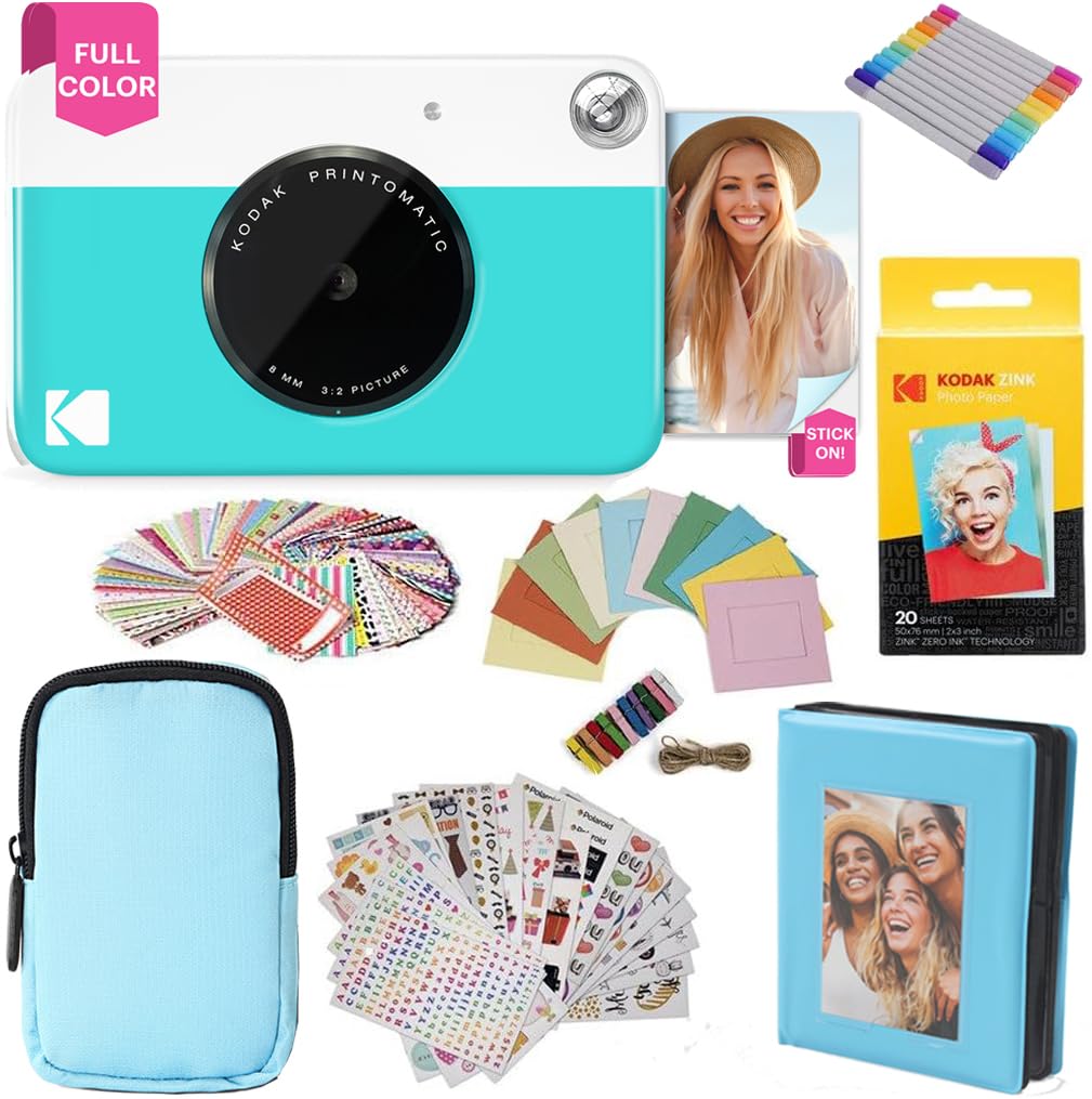 Foto 2 pulgar | Paquete De Regalo Para Cámara De Impresión Instantánea Kodak Printomatic, Color Azul - Venta Internacional.